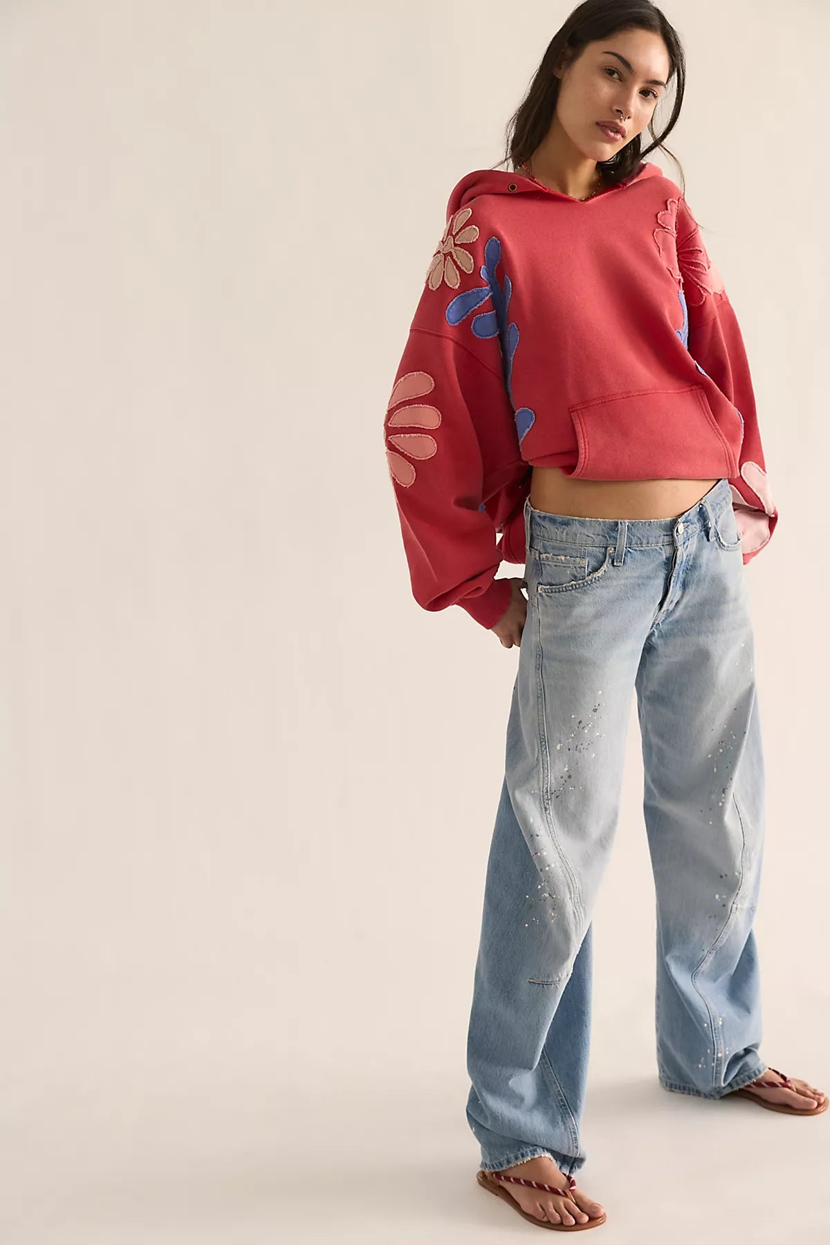 We The Free It's A Vibe Flowers Hoodie