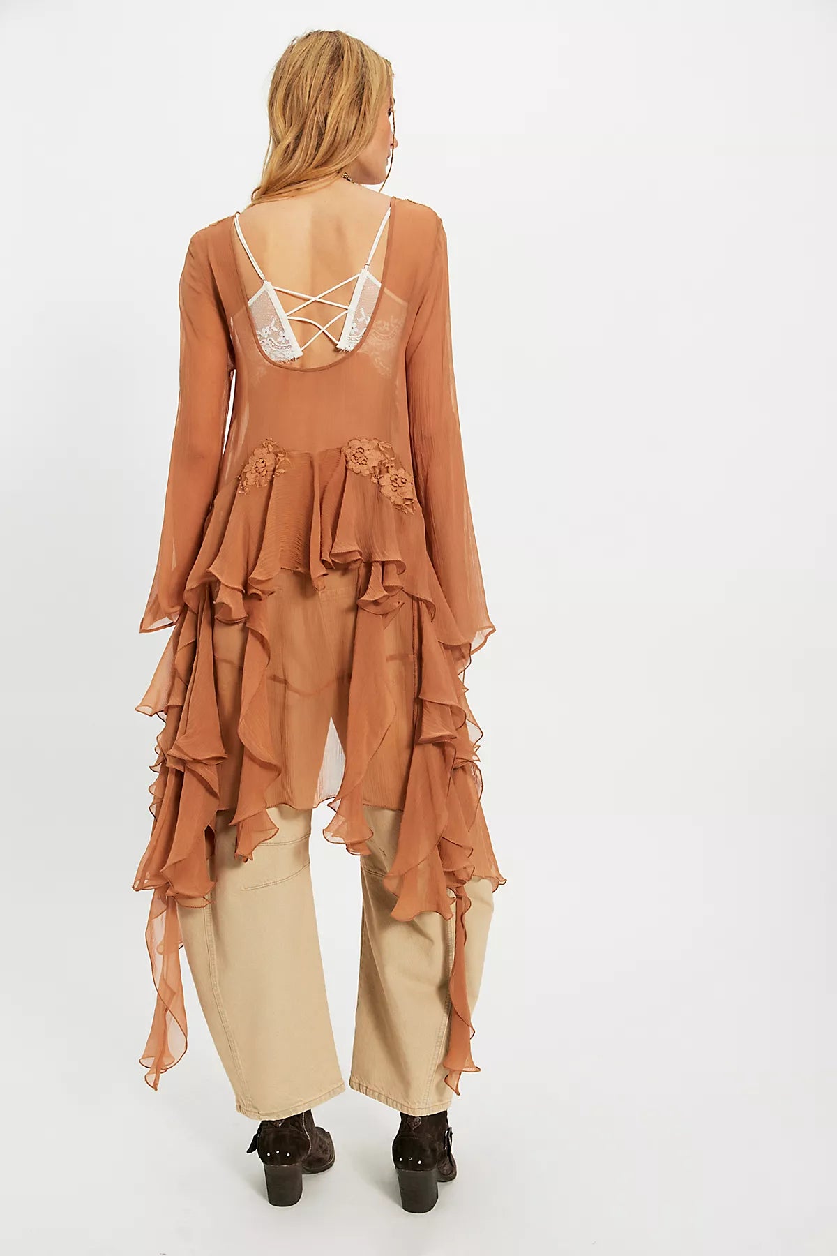 Nigel Preston Angel Chiffon Maxi Top
