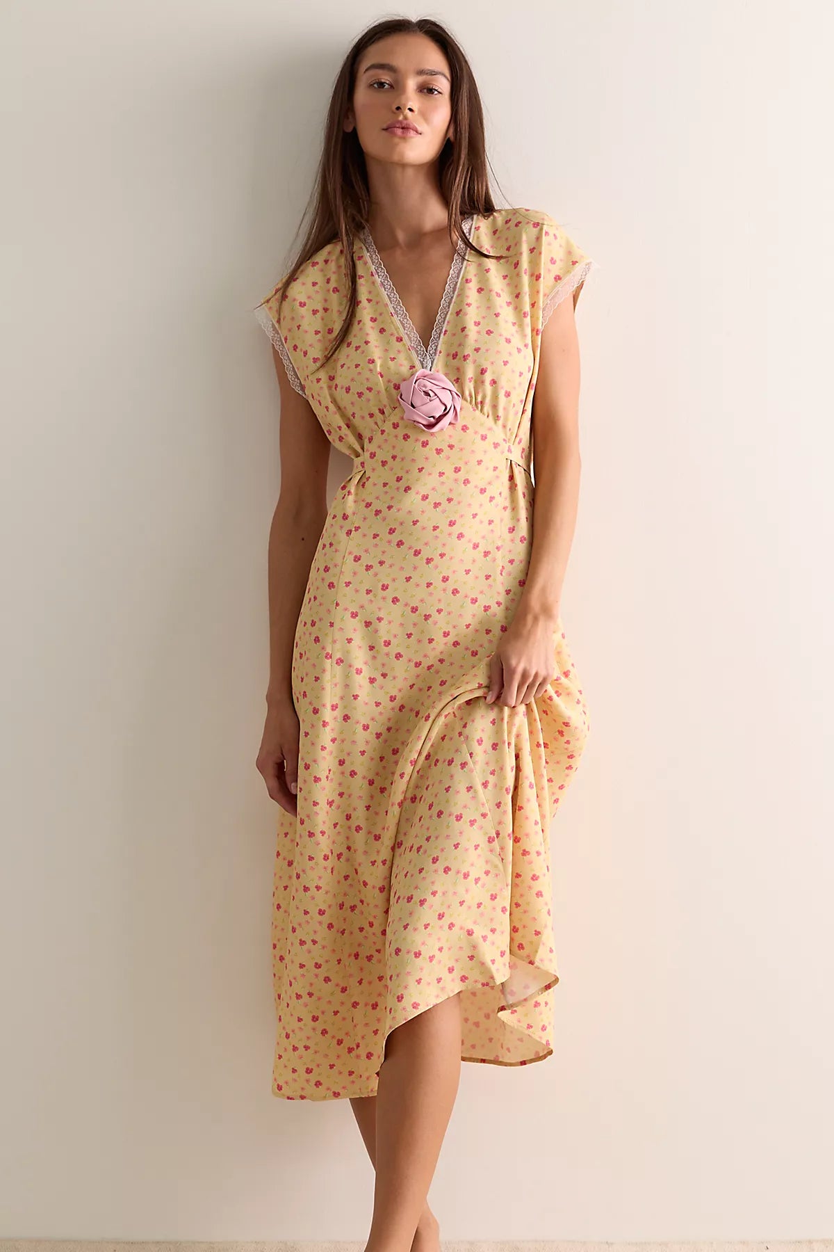 Sleeper Genus Rosa Midi Slip Dress