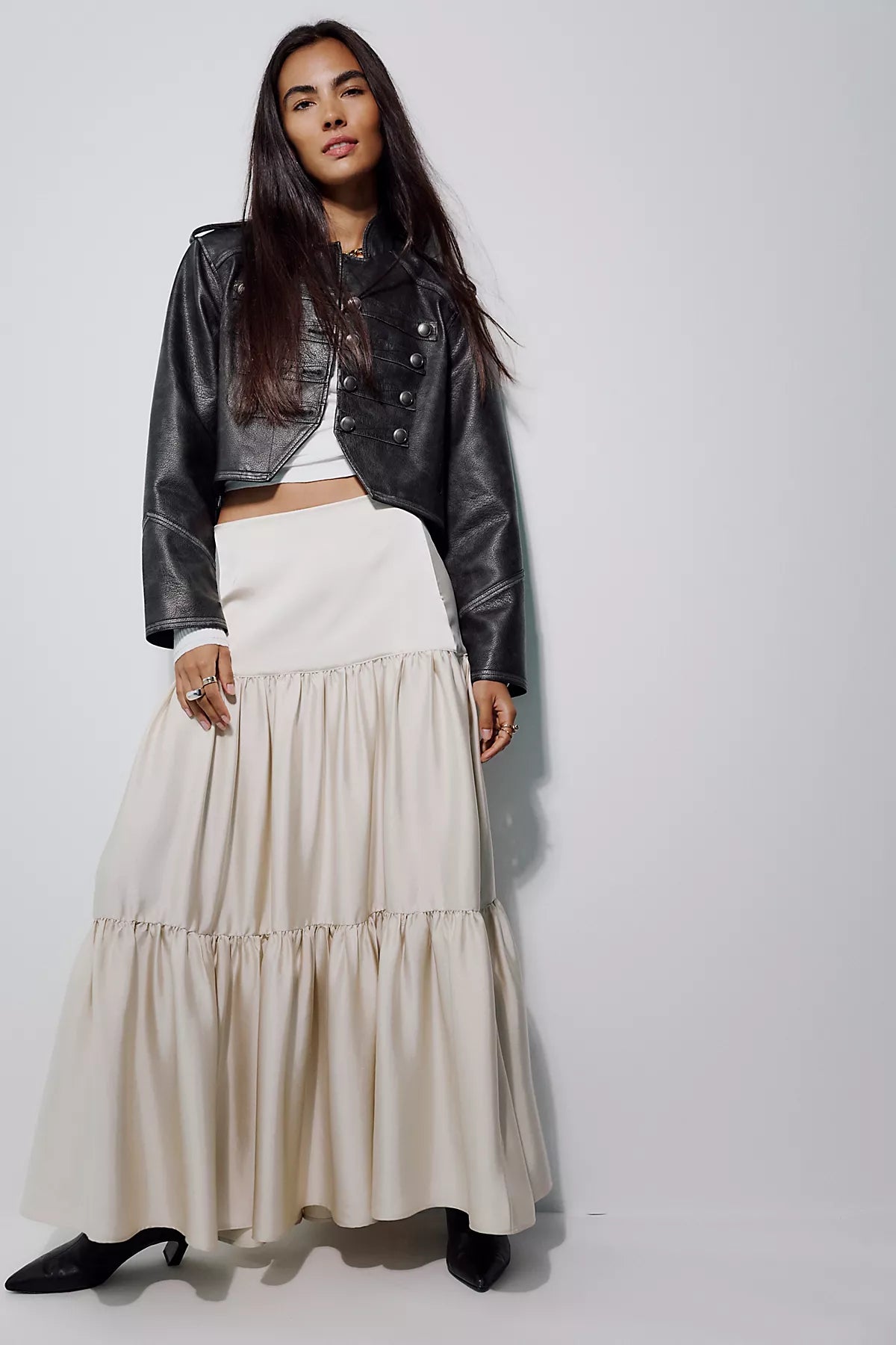 Juliette Satin Maxi Skirt