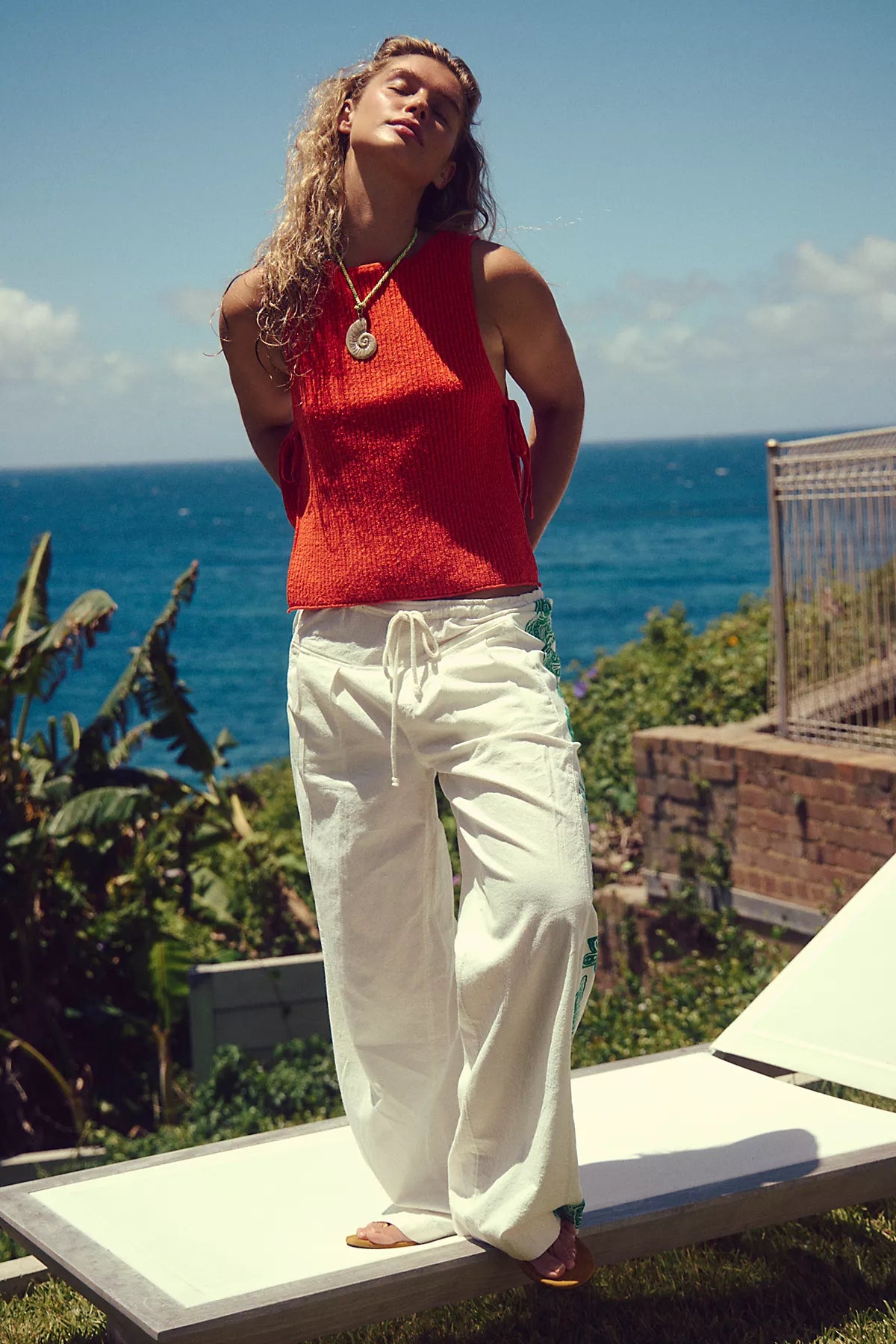 Hudson Canyon Side Printed Pull-On Pants