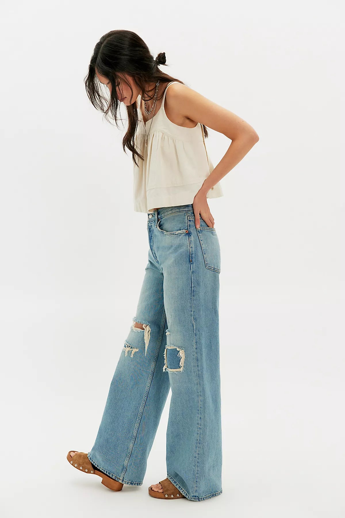 RE/DONE High-Rise Wide-Leg Jeans