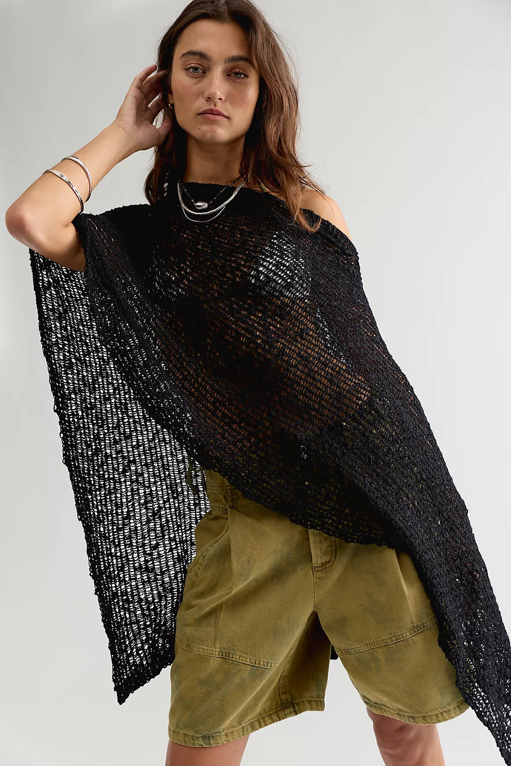 Jade Knit Poncho