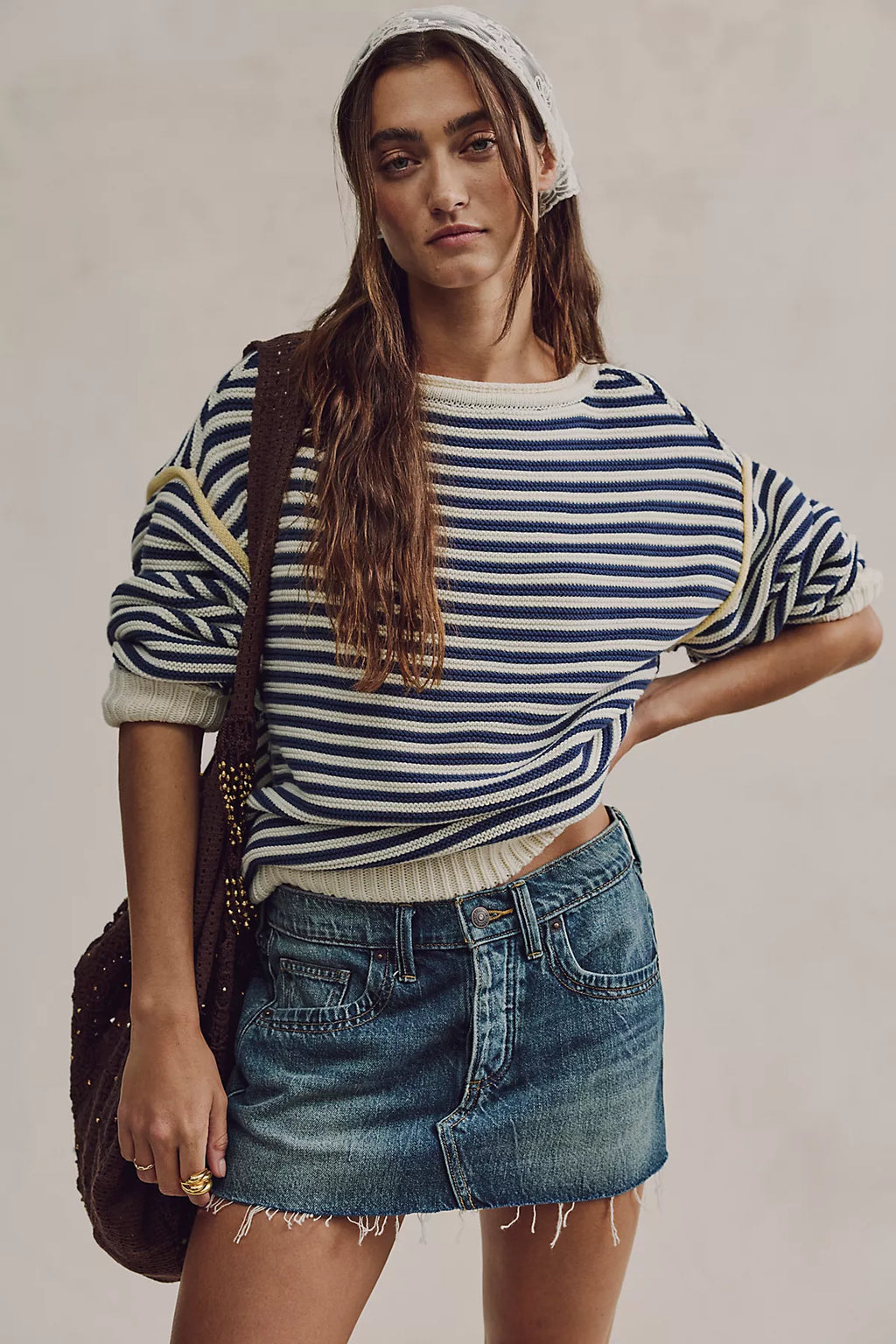 We The Free Lainey Low-Rise Mini Skirt
