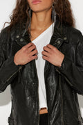Mauritius Morgan Leather Moto Jacket