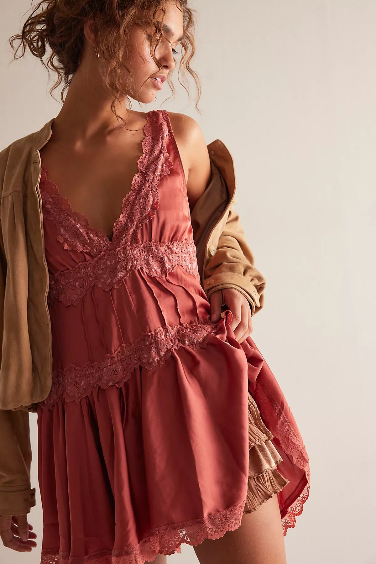 In This Groove Mini Slip Dress
