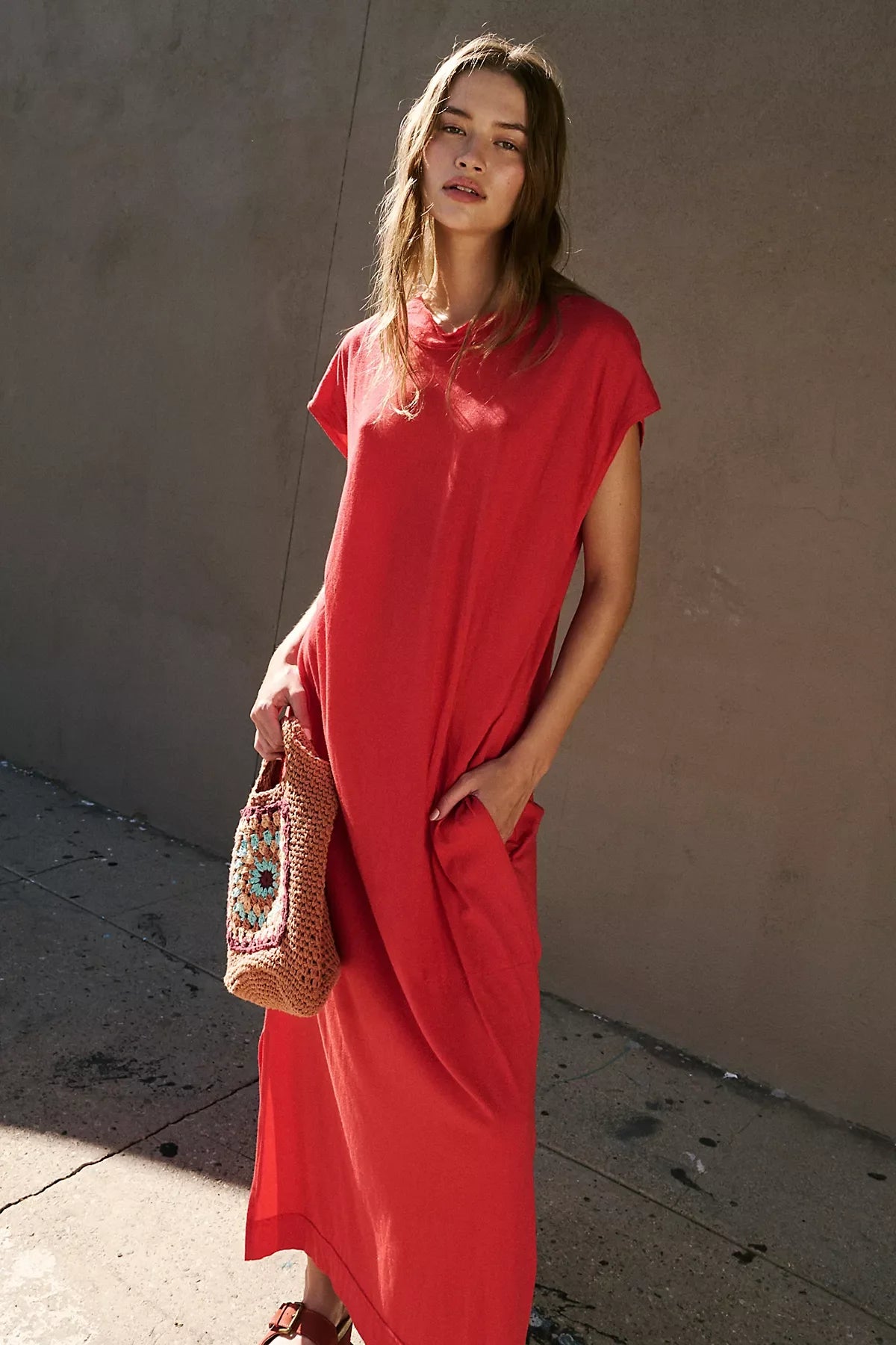 All Day Long Midi T-Shirt Dress