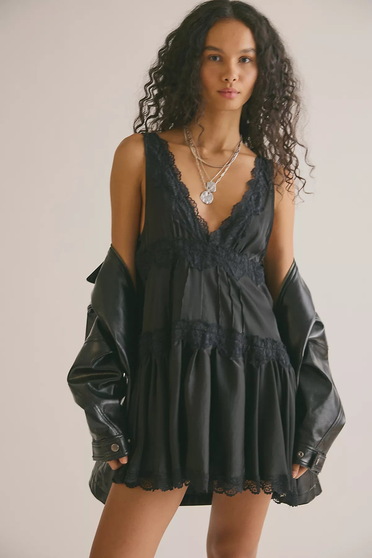 In This Groove Mini Slip Dress