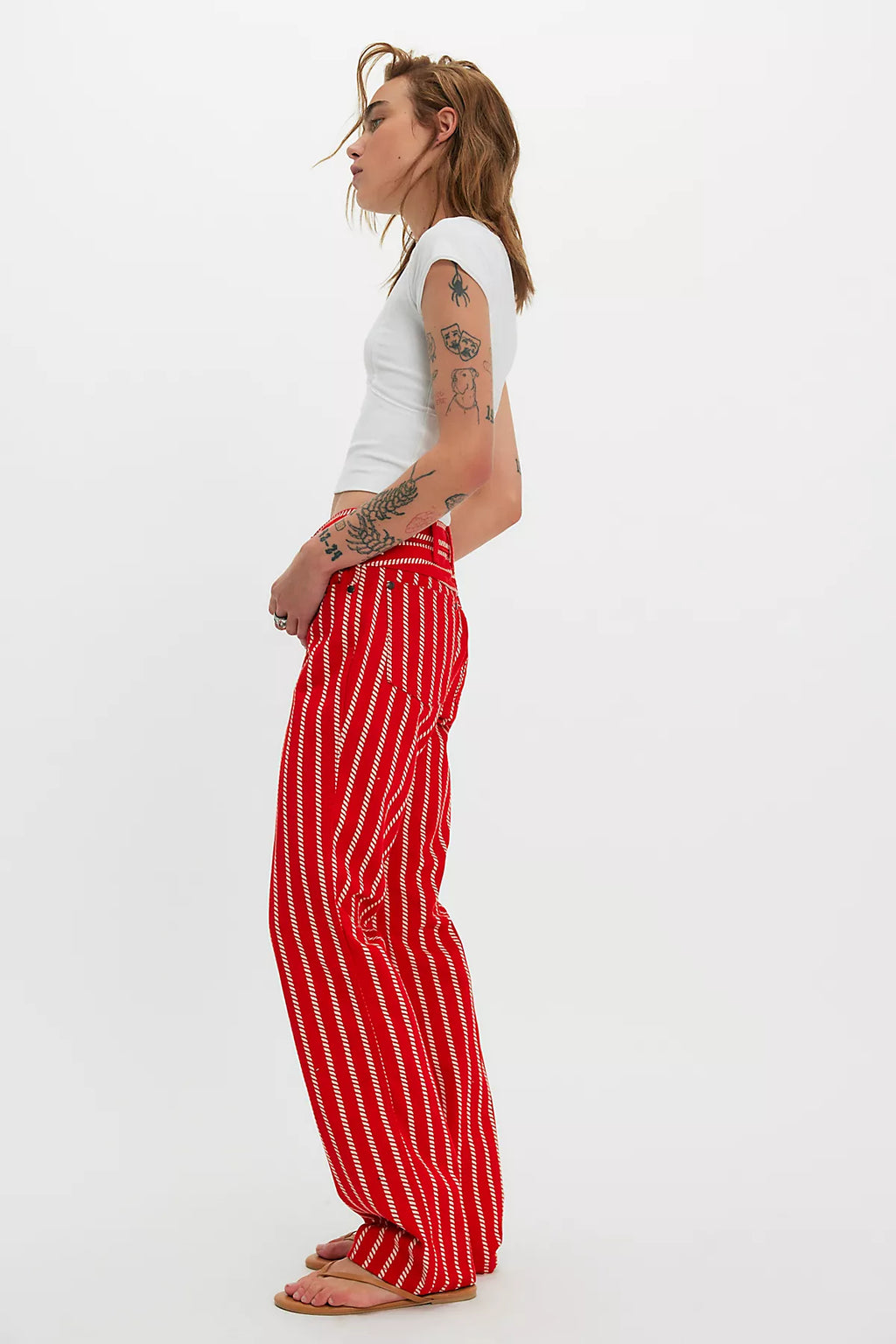 Wrangler Wrancher Printed Mid-Rise Bootcut Jeans