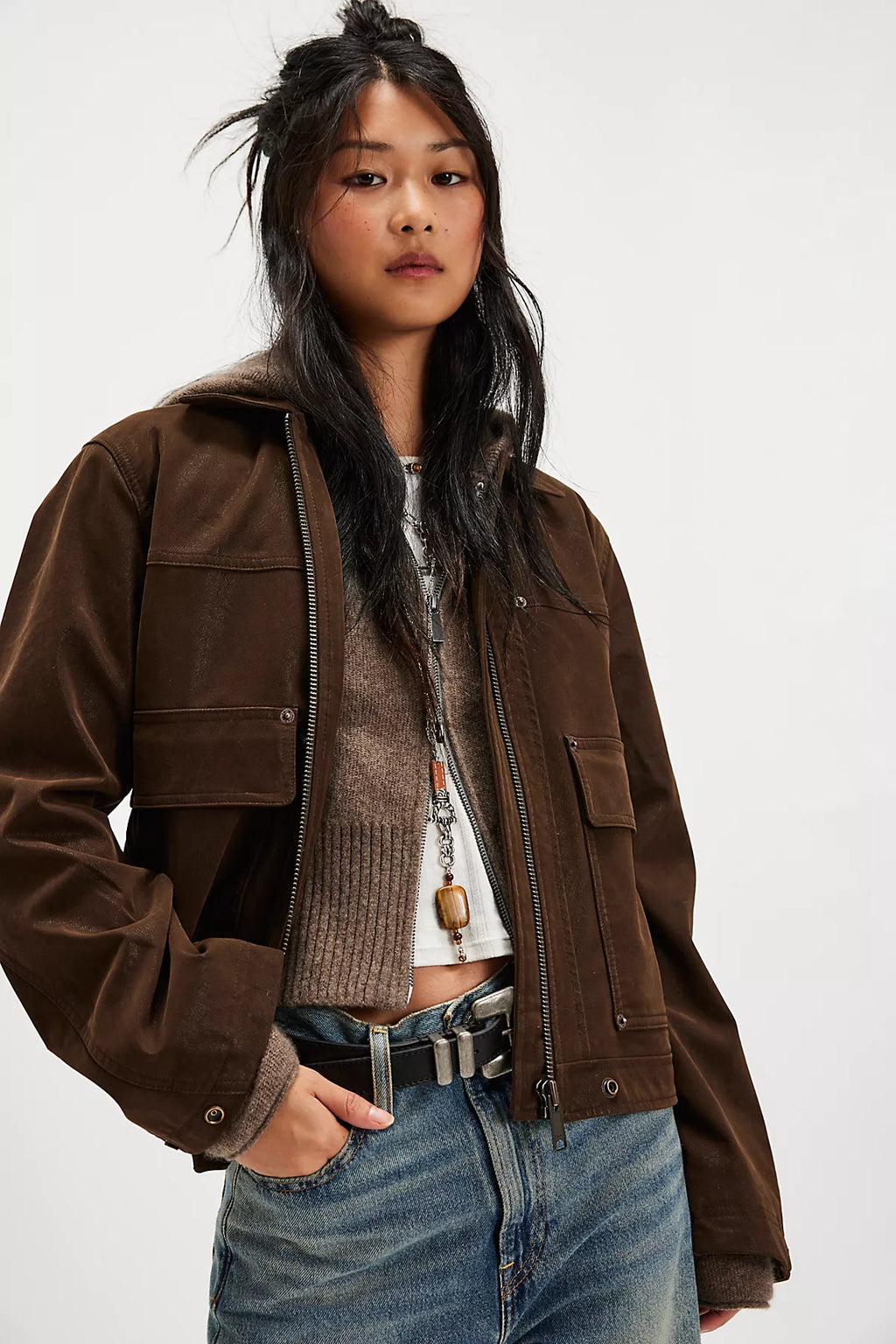 We The Free Blair Vegan Suede Jacket