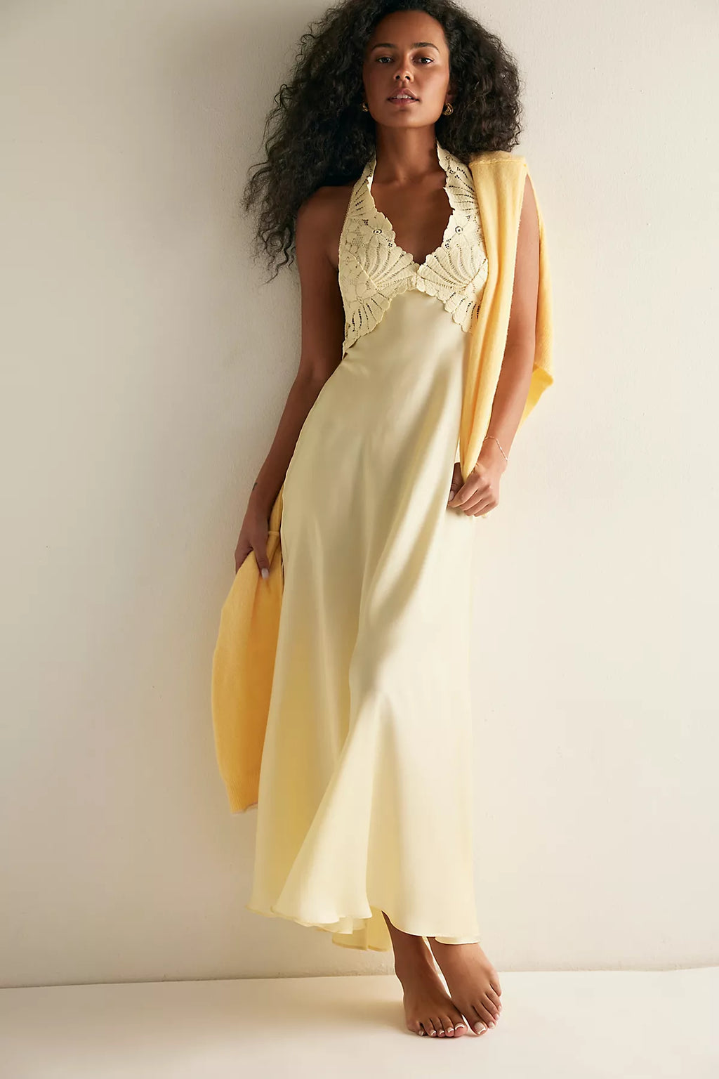 Petal Party Midi Slip Dress