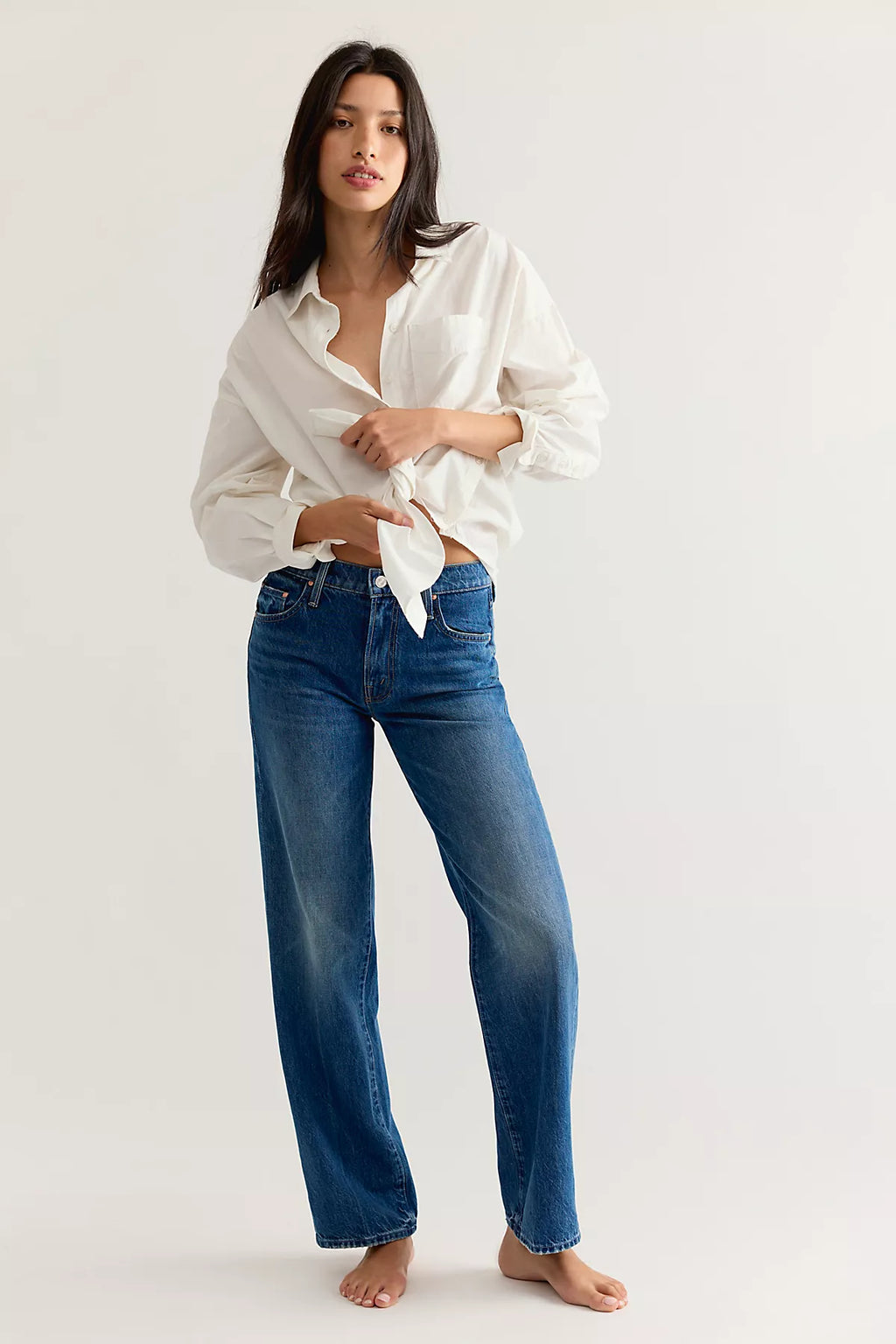 MOTHER The Mid-Rise Rambler Skimp Jeans