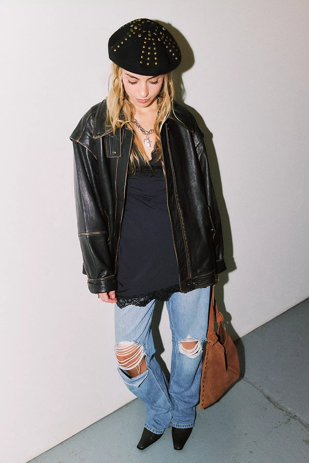 We The Free Parker Leather Jacket