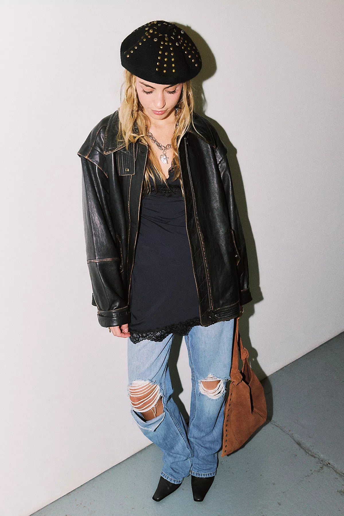 We The Free Parker Leather Jacket