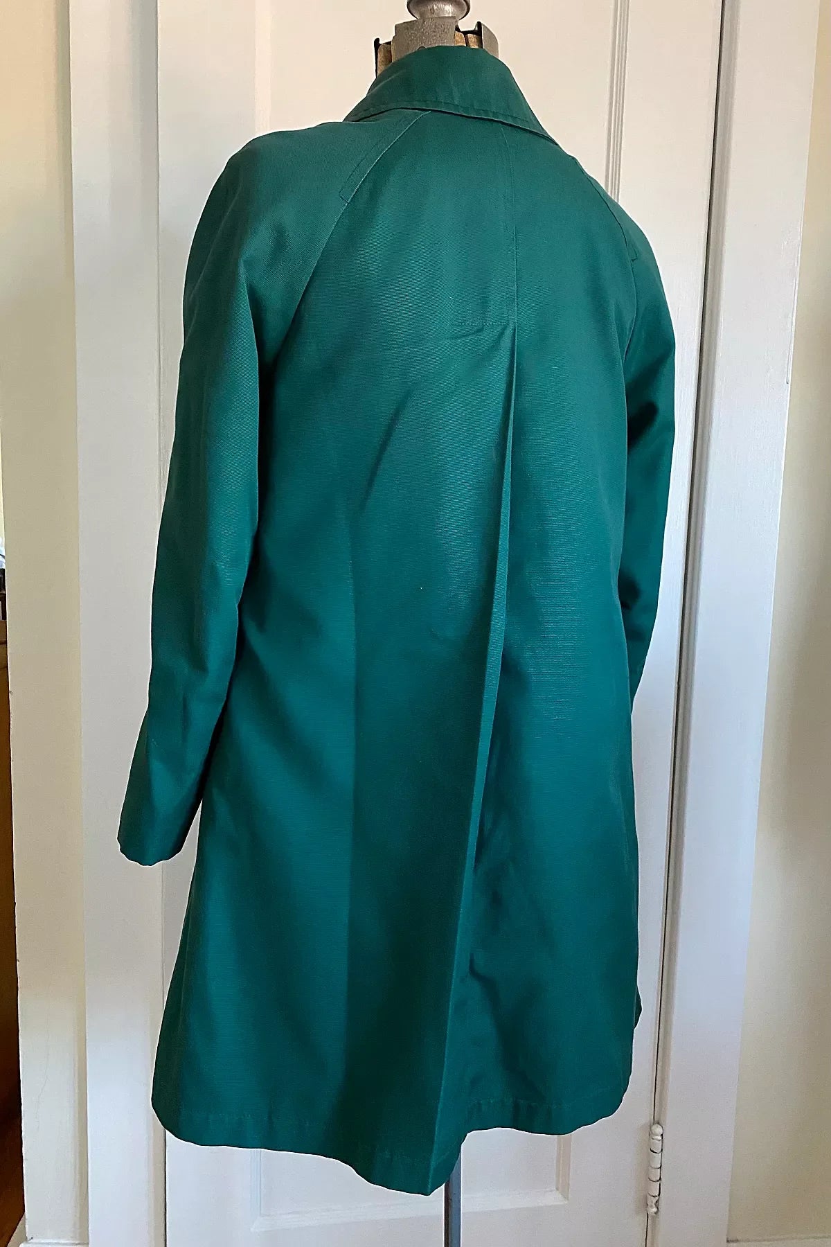Vintage Green London Fog Swing Coat Selected By KA.TL.AK