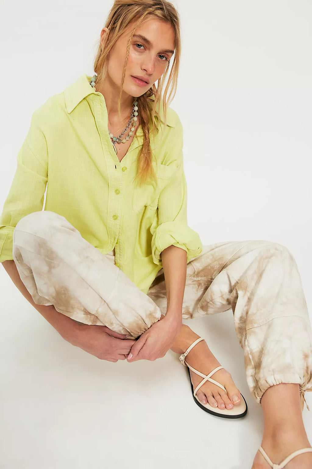 We The Free Laurel Linen Button Down Top