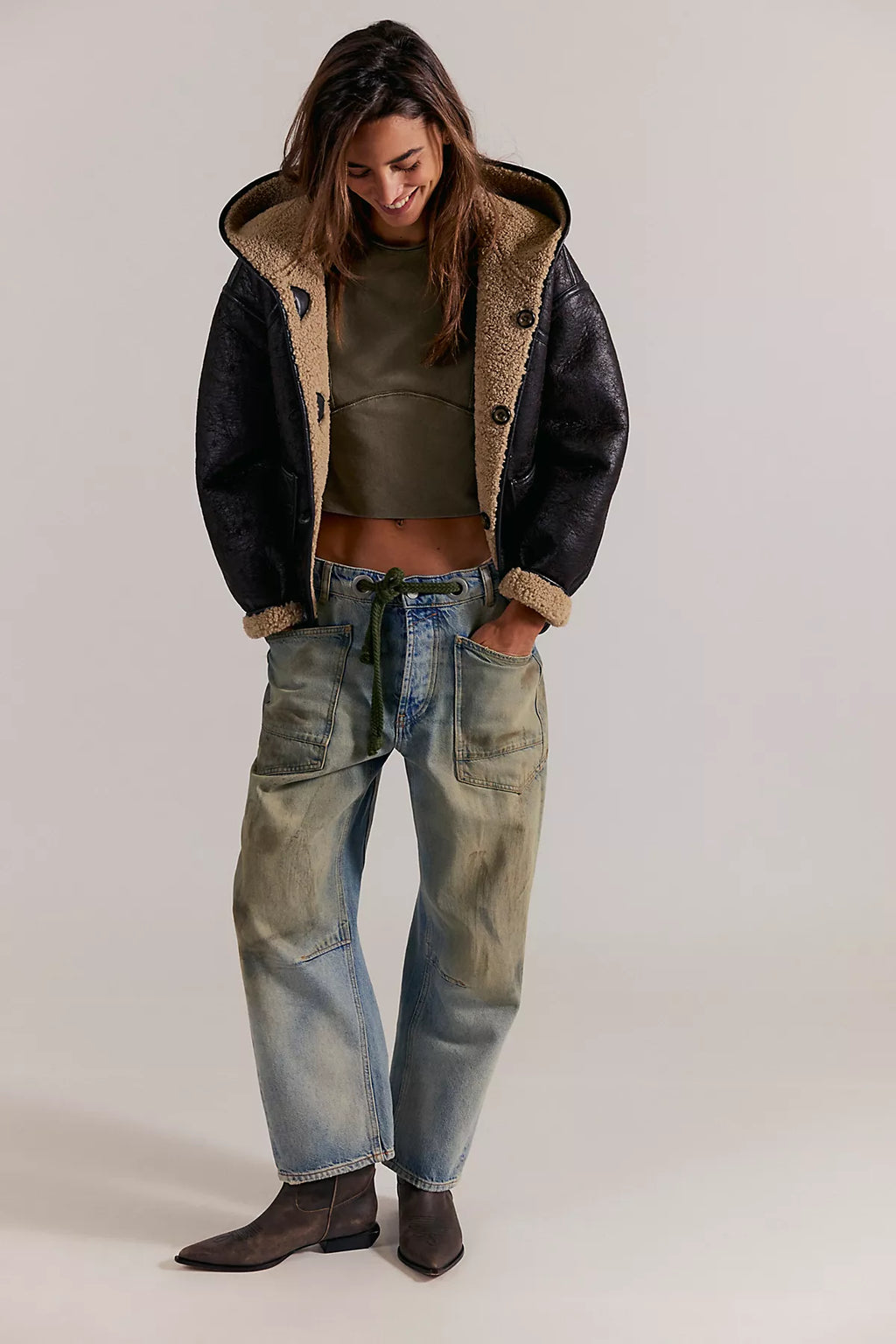 We The Free Protagonist Cropped Cap Sleeve Tee