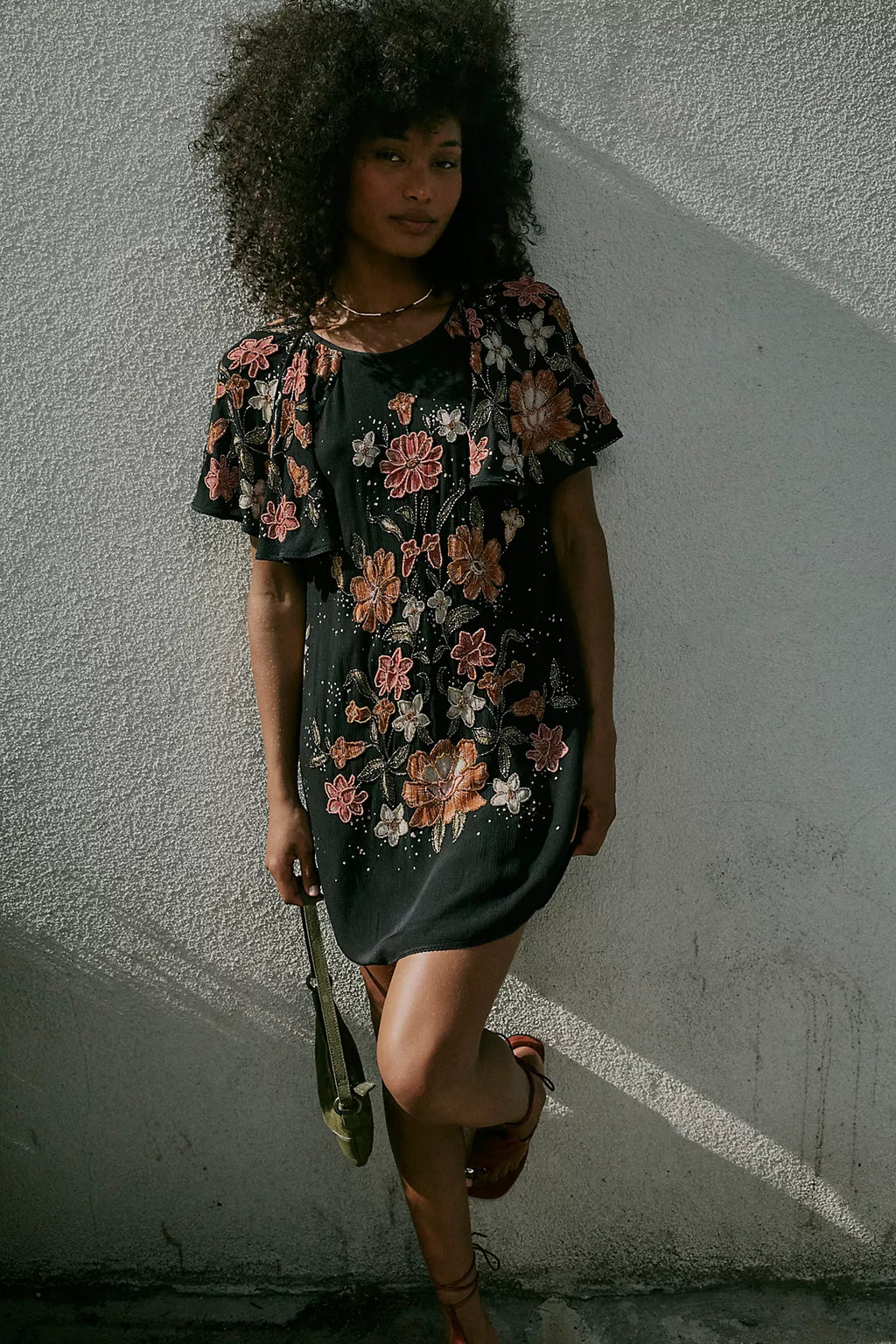 Tropics Beaded Mini Dress