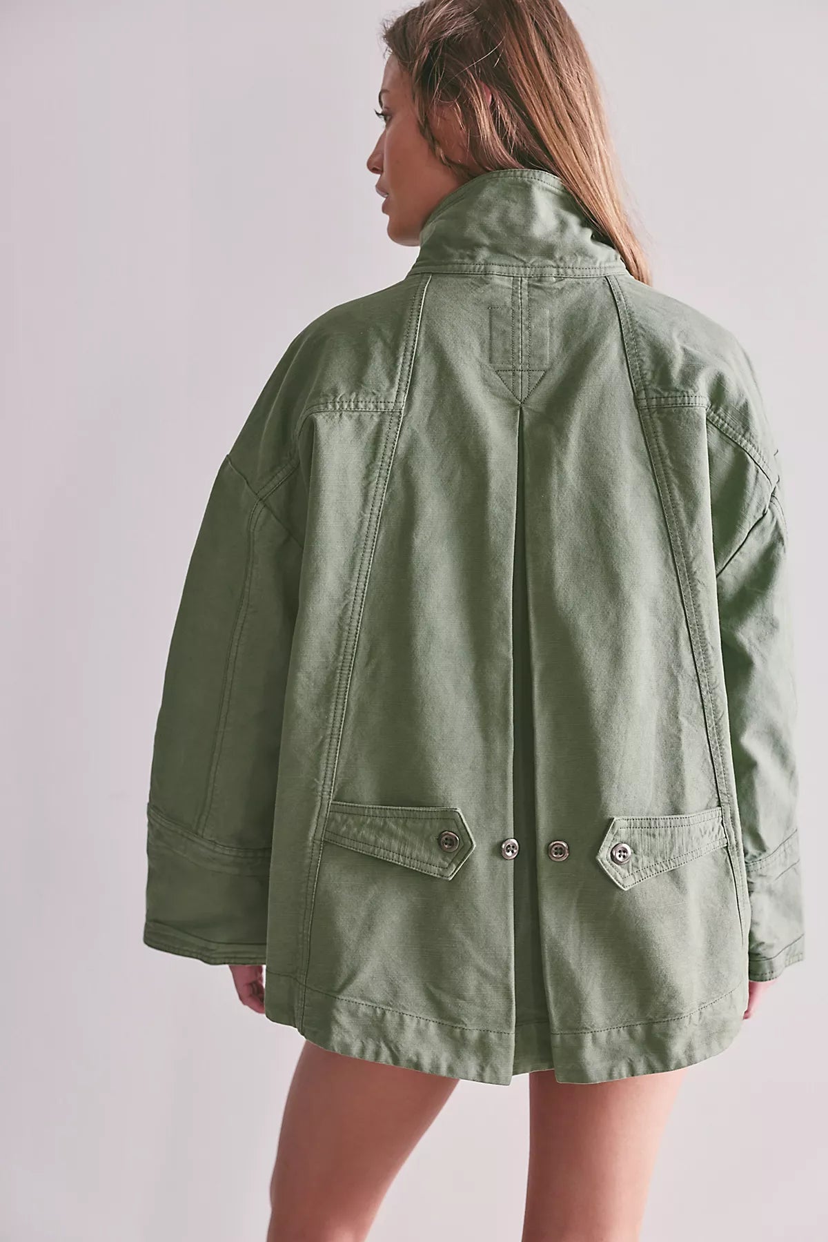 We The Free Collins Washed Canvas Funnel-Neck Jacket