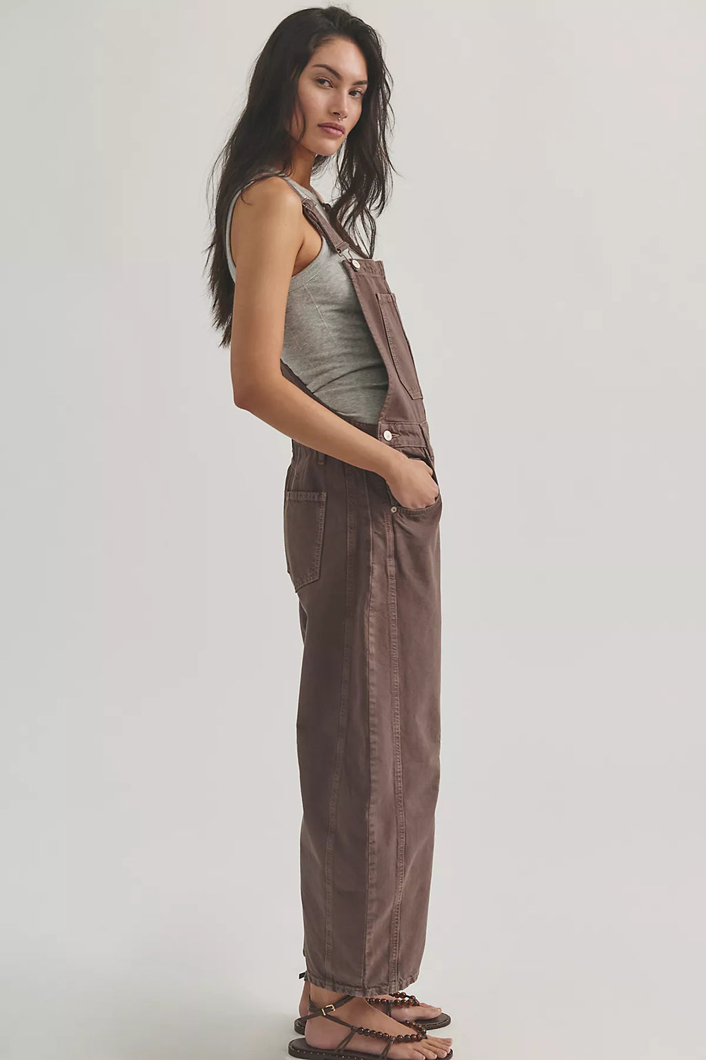 We The Free Good Luck Barrel Overalls