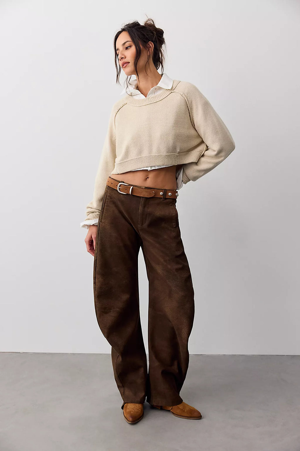 We The Free Spotlight Vegan Suede Trousers