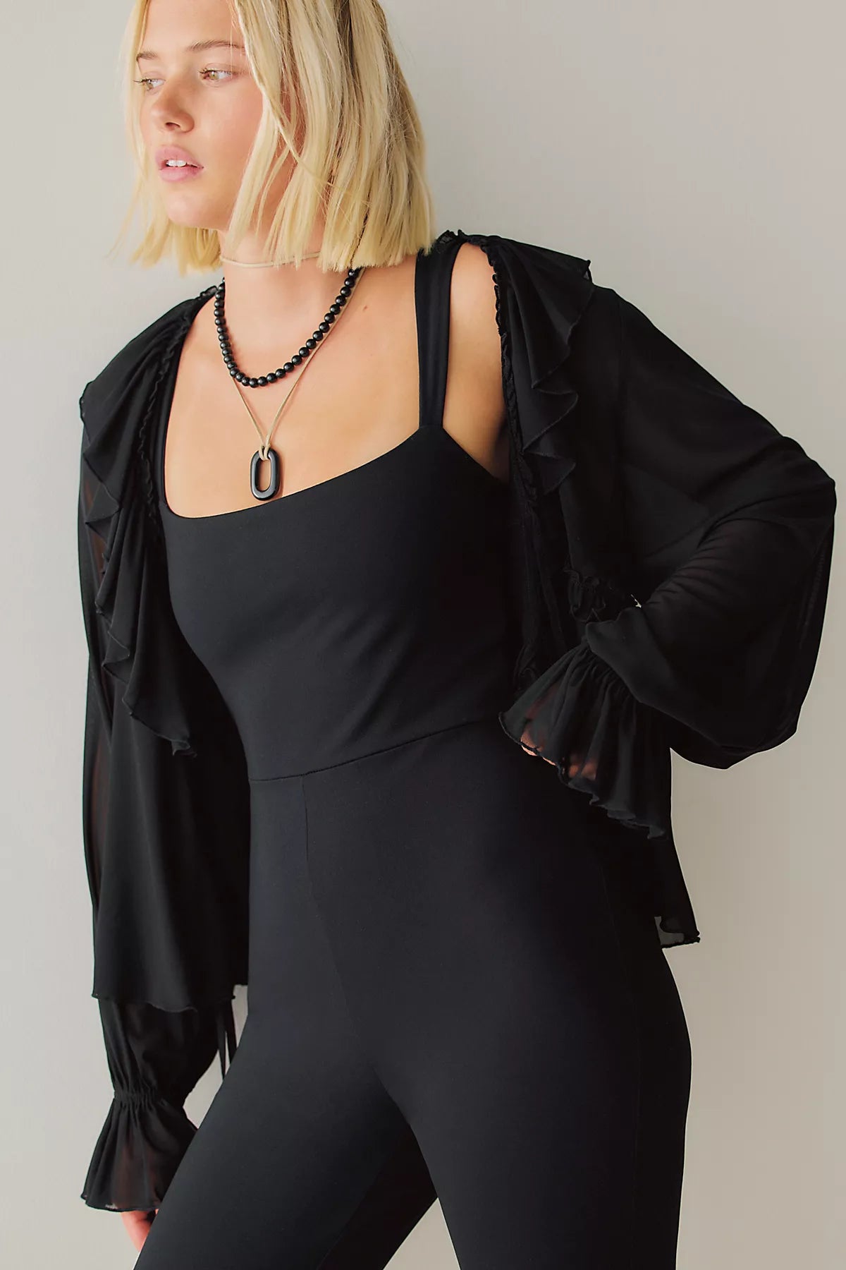 Susana Monaco Strap Tank Crop Jumpsuit