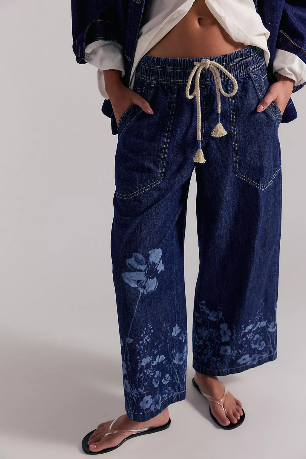 We The Free Easy Peasy Printed Pull-On Jeans