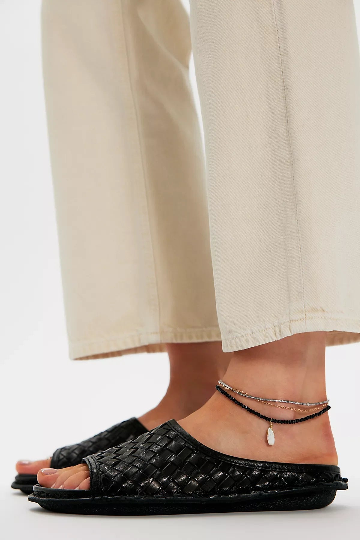 VIBAe Saint Tropez Woven Slide Sandals