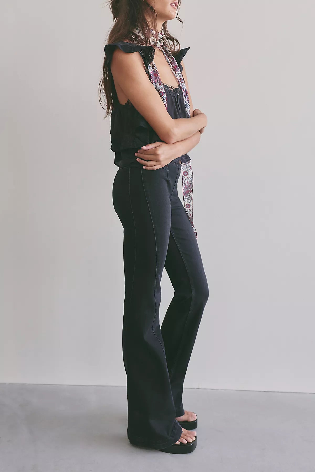 We The Free Alamo Low-Rise Flare Jeans