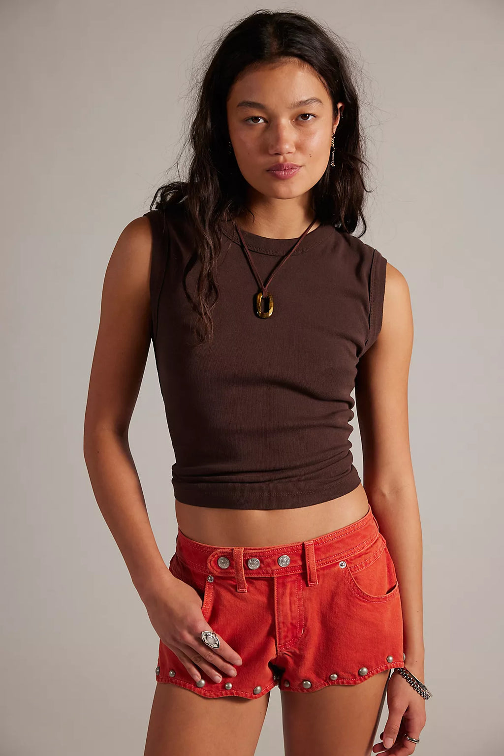 We The Free Late Night Studded Shorts