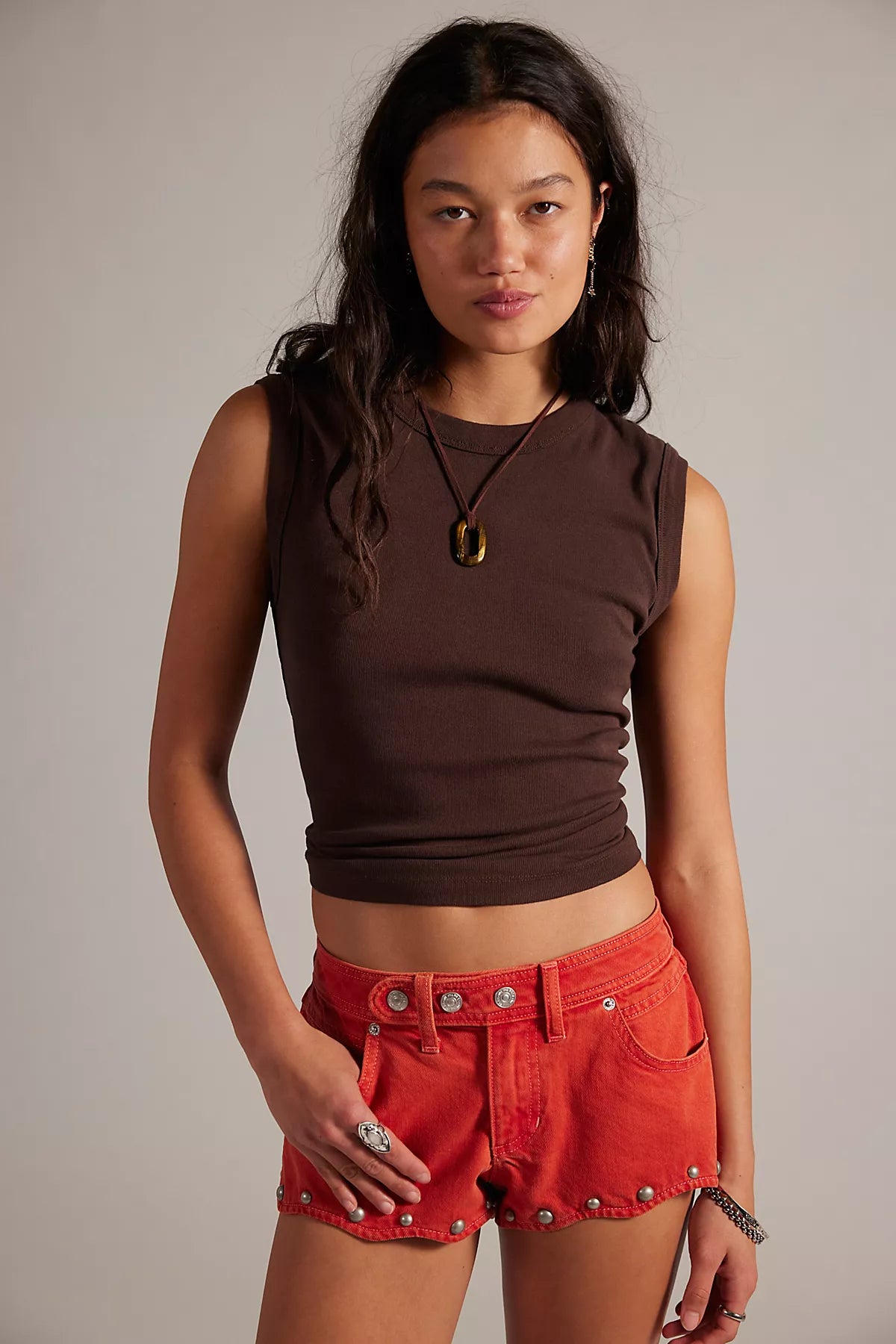 We The Free Late Night Studded Shorts