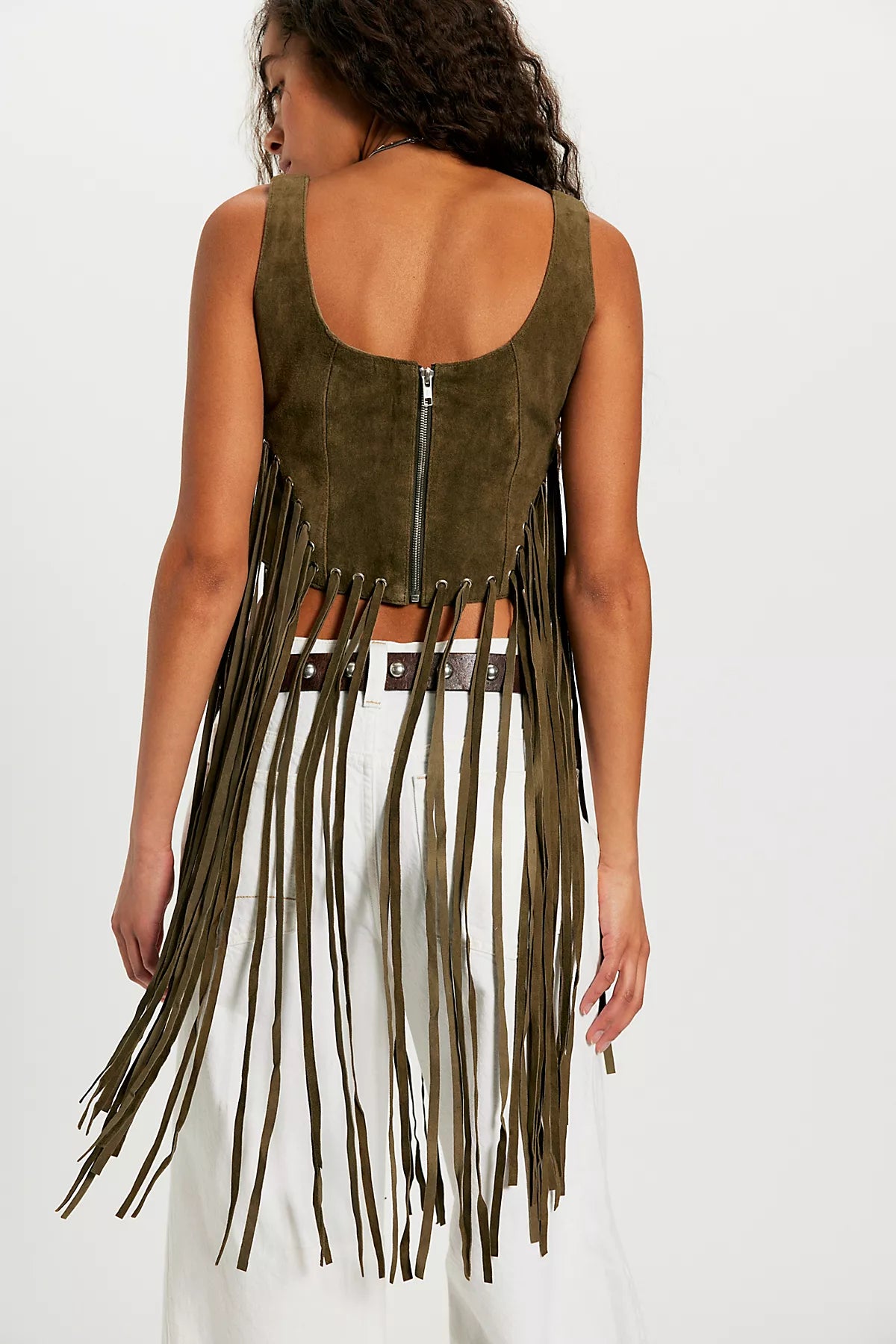 Understated Leather Motive Bustier