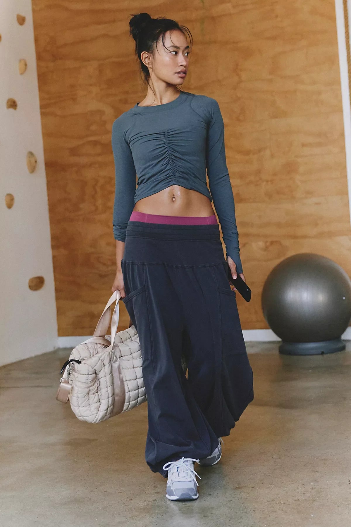 Tempo Ruched UV Protection Long Sleeve