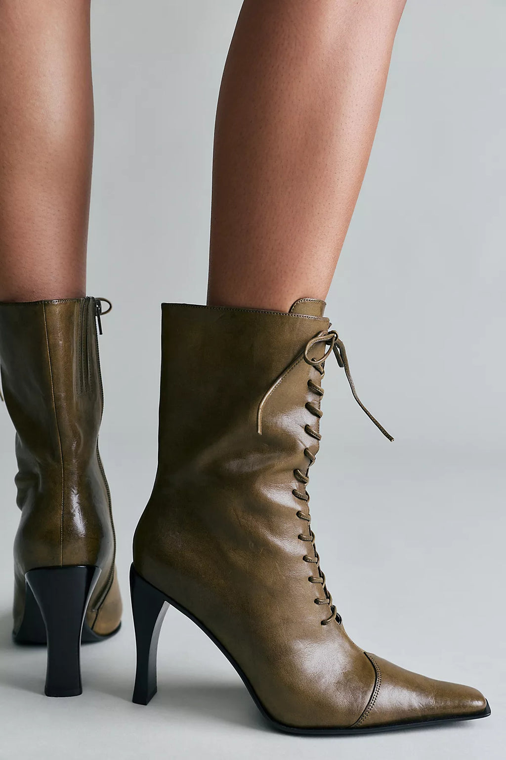 Sweet Talker Lace-Up Boots