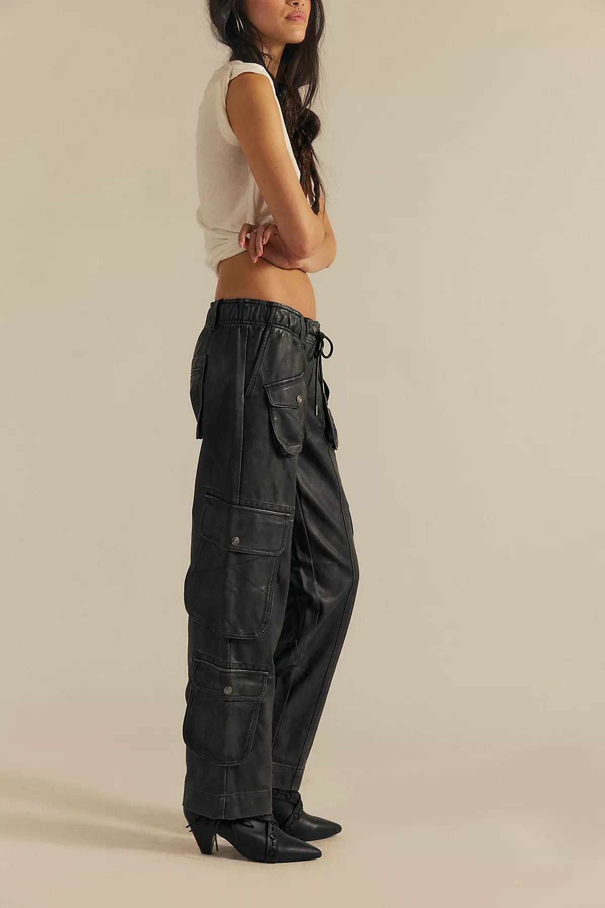 We The Free Tahiti Menswear Vegan Leather Pull-On Pants