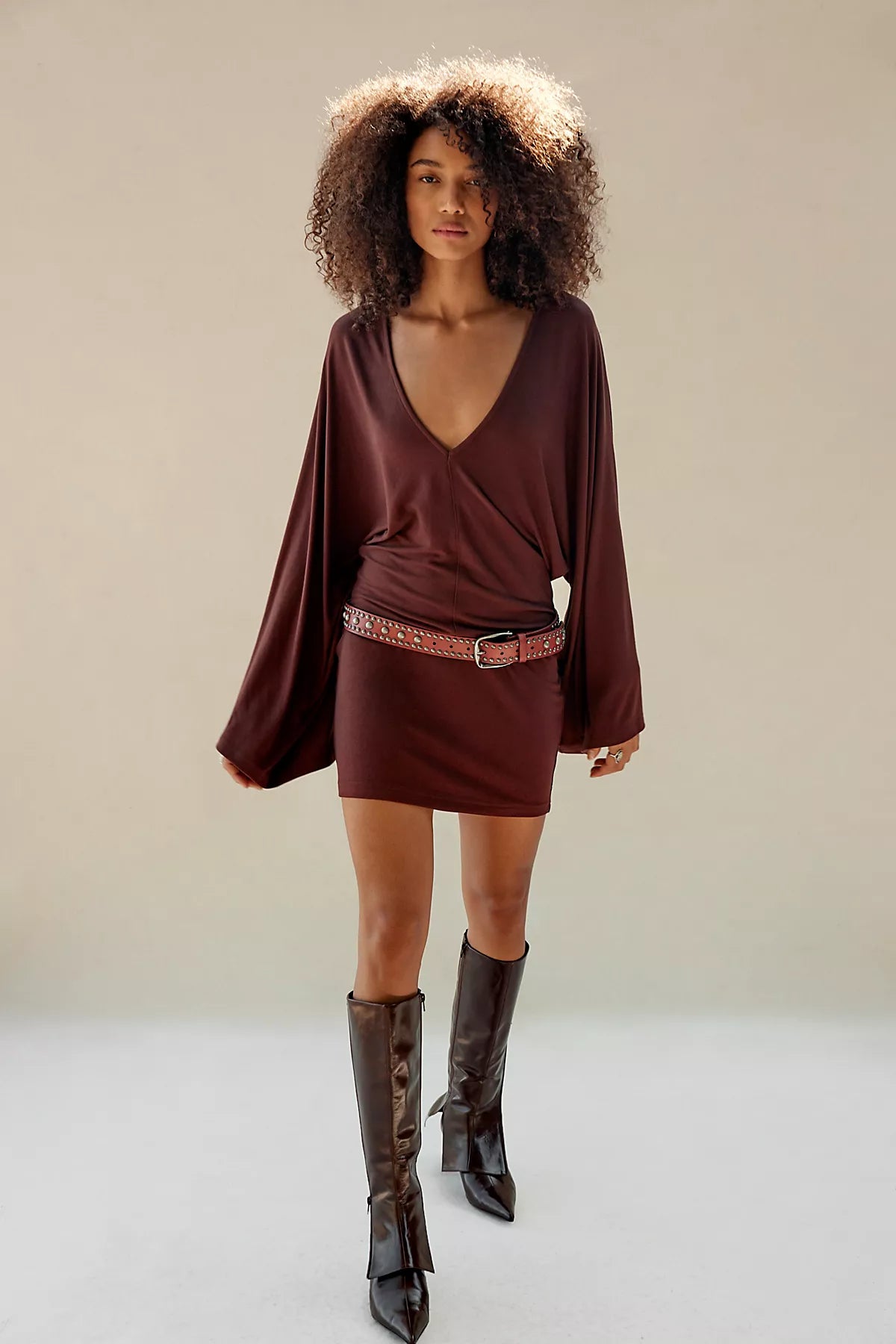 Good Feels V-Neck Mini Dress
