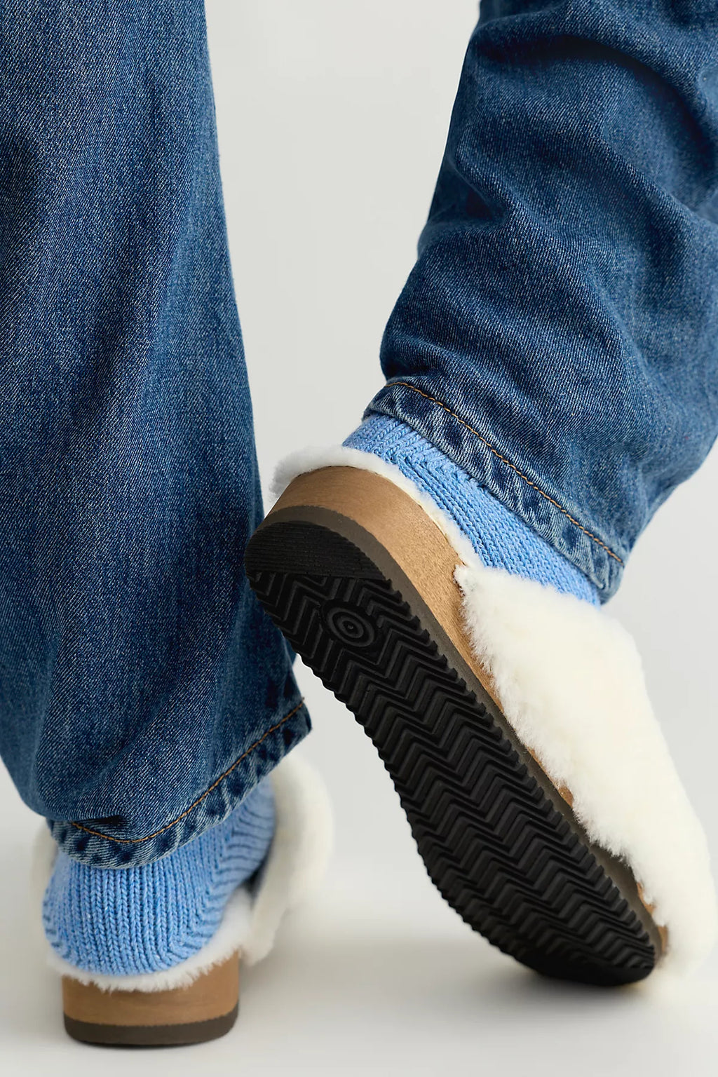 KUNSTEN Ella Cashmere Shearling Clogs