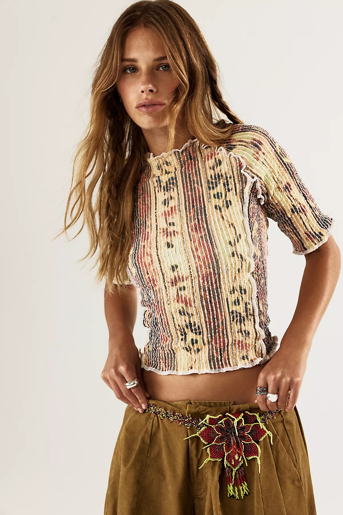 Luna Del Pinal The Vine Stretch Weave Tee