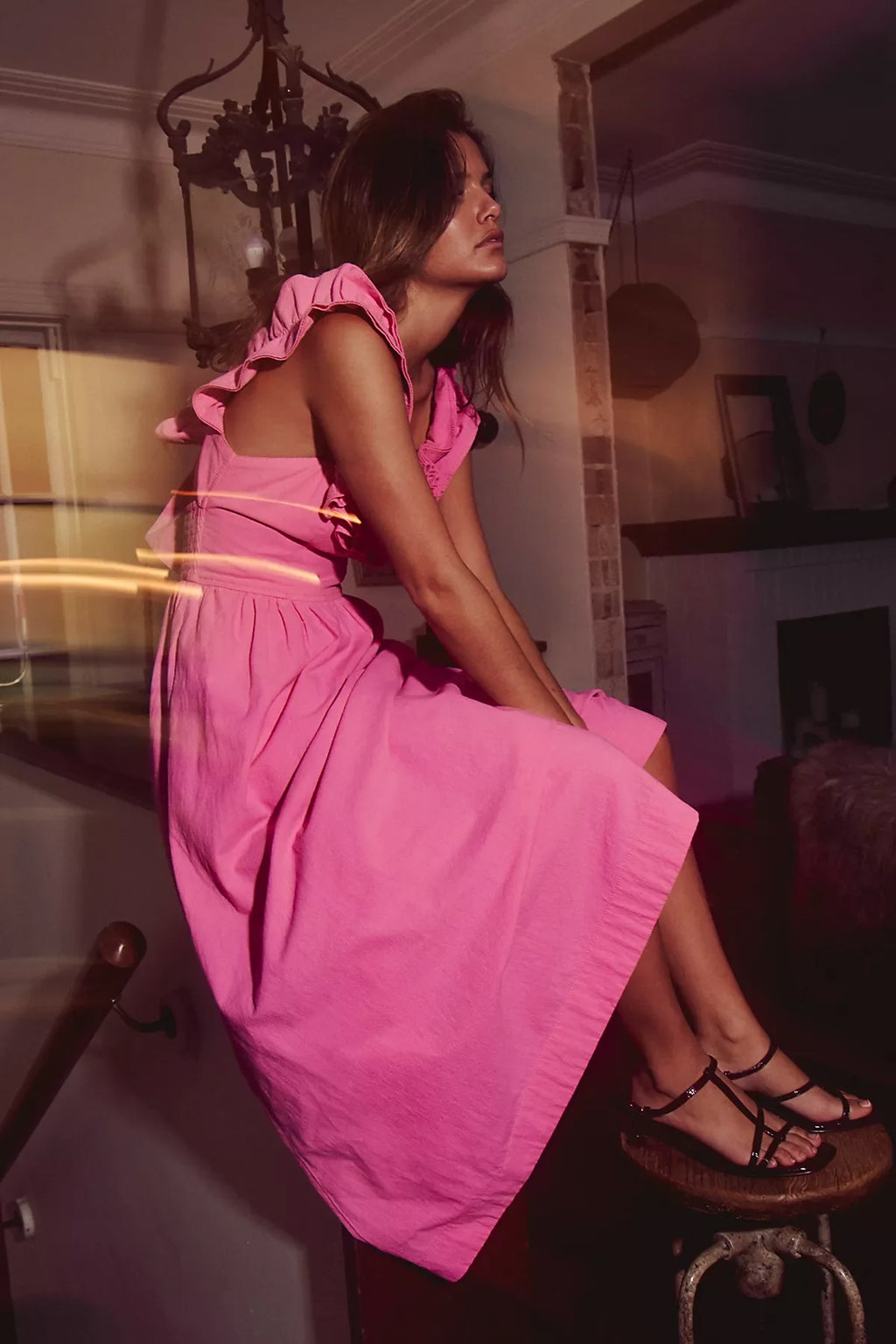 Ruffle It Up Midi Dress