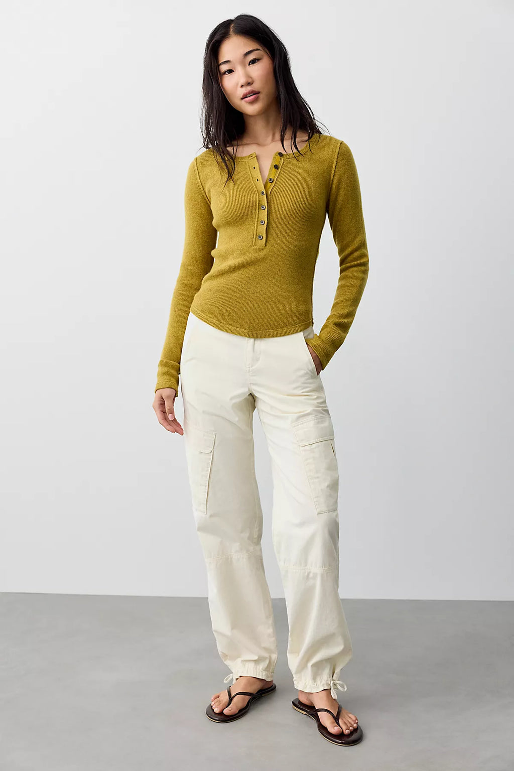 We The Free Hudson Solid Cashmere Henley