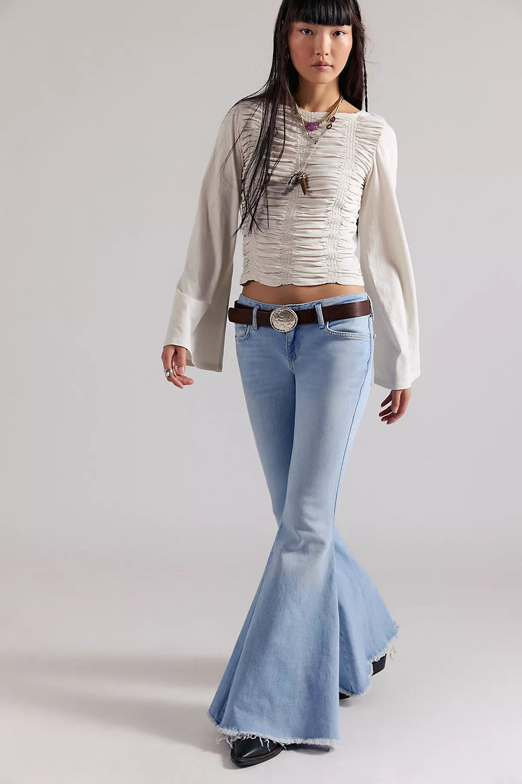 We The Free Emre Low-Rise Flare Jeans