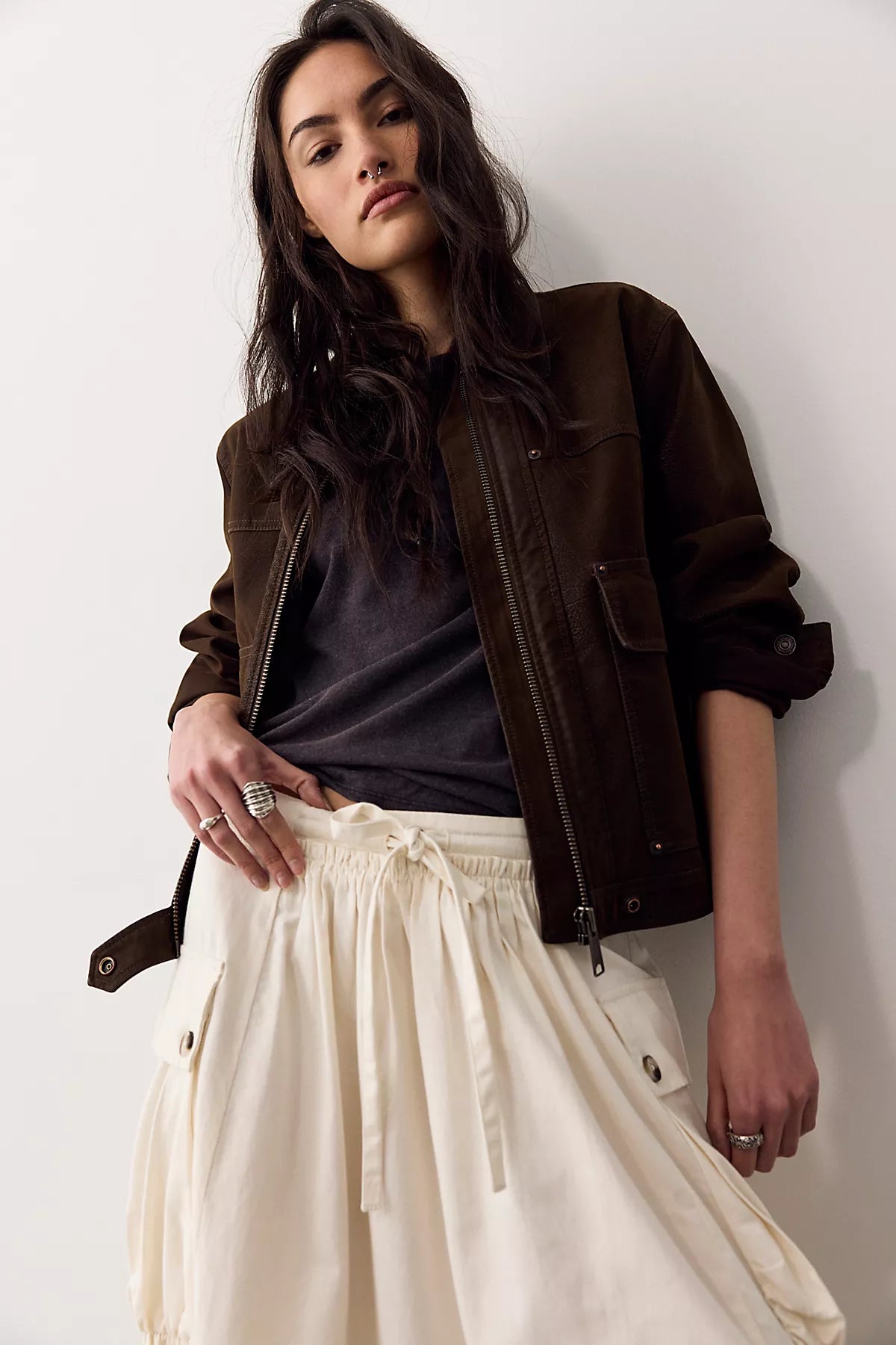 We The Free Trailblazer Cargo Midi Skirt
