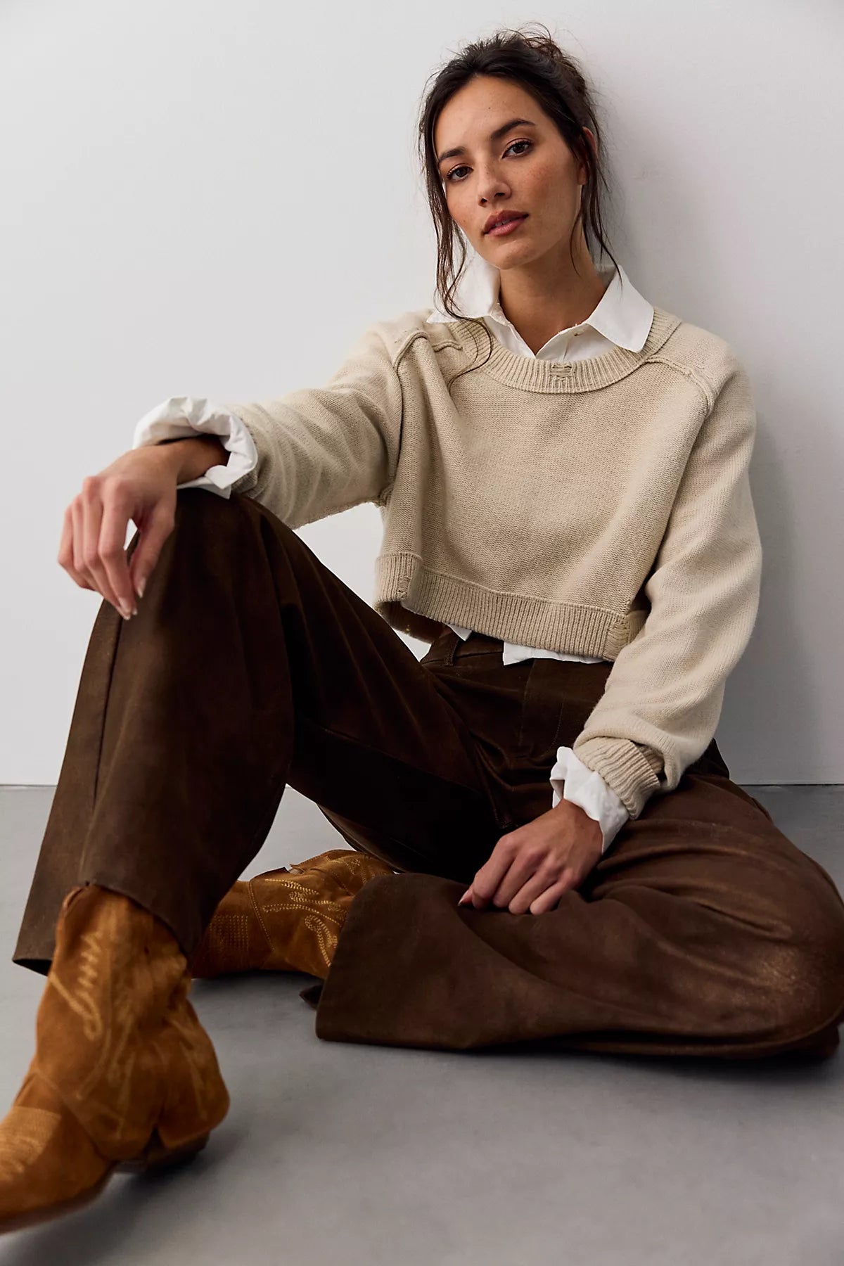 We The Free Spotlight Vegan Suede Trousers