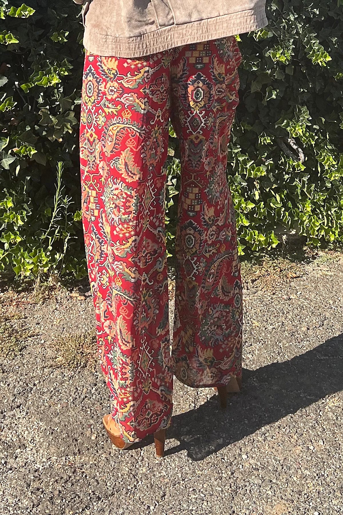 Vintage 1990s Vittadini Sport Carpet Print Pants Selected by Personal Choice