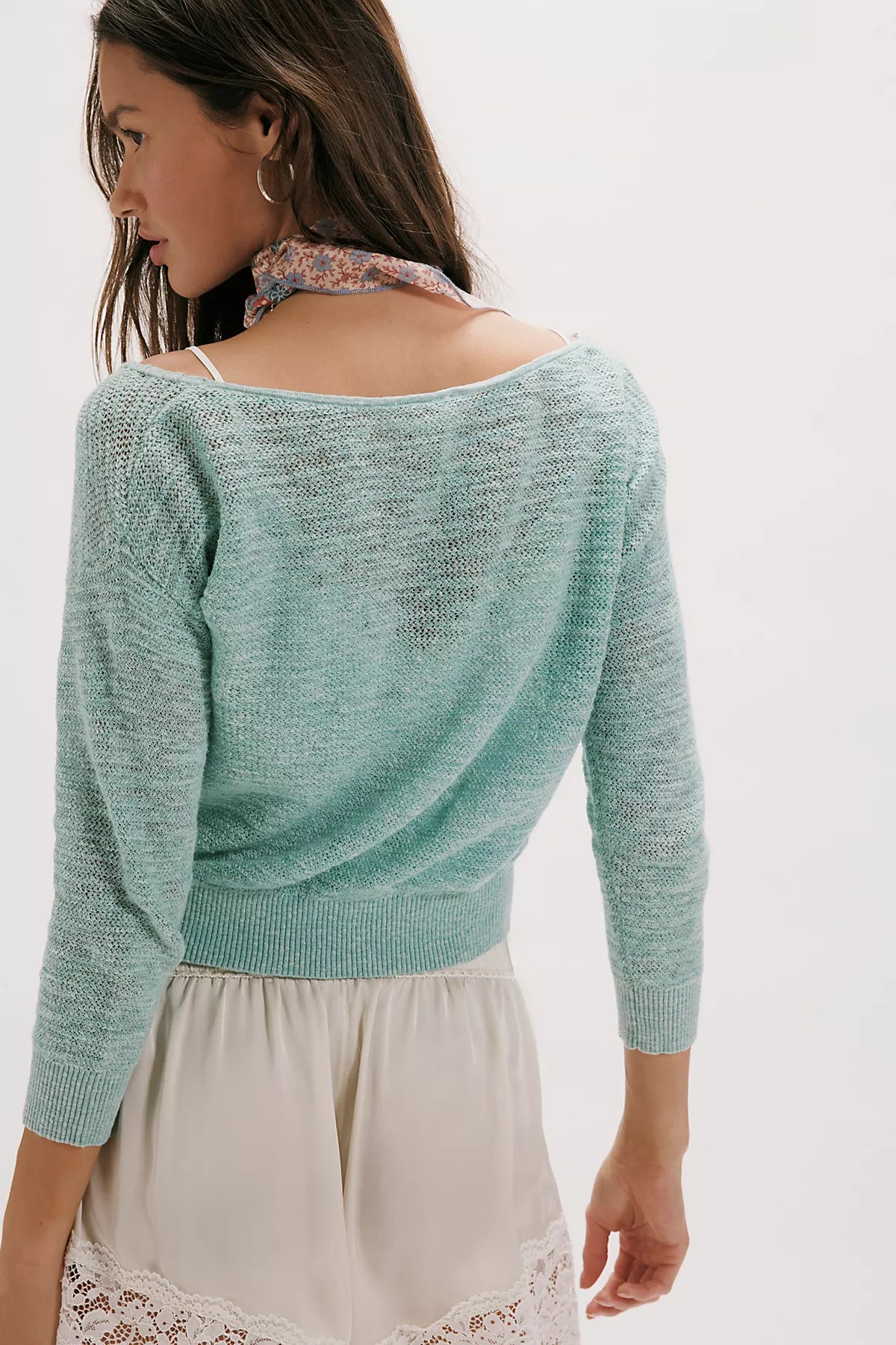 Soft Focus Fine Gauge Linen Pullover