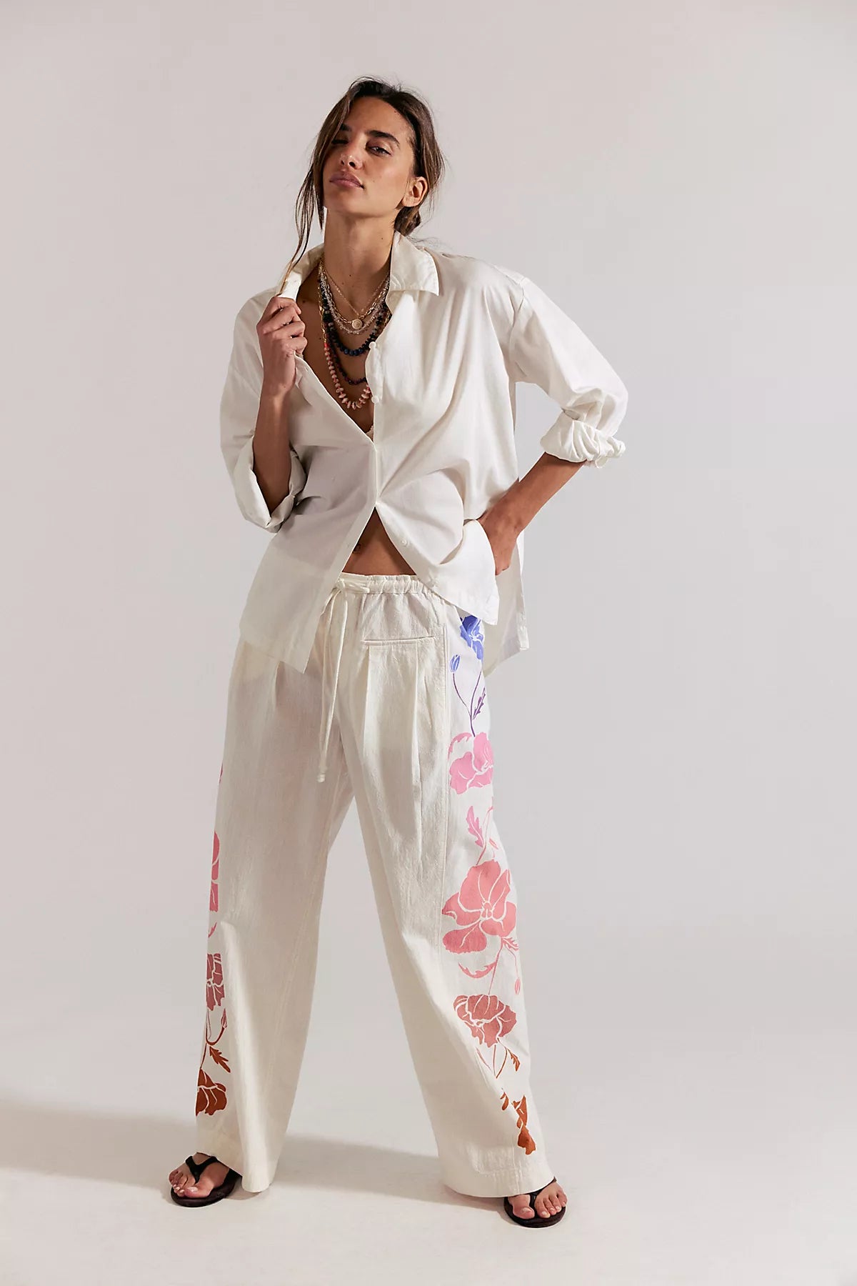 Hudson Canyon Side Printed Pull-On Pants