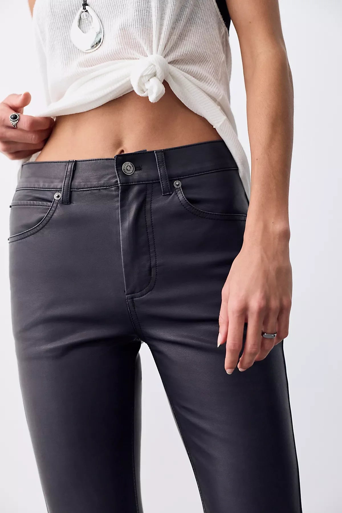 We The Free Double Knot High-Rise Vegan Straight Bootcut Jeans
