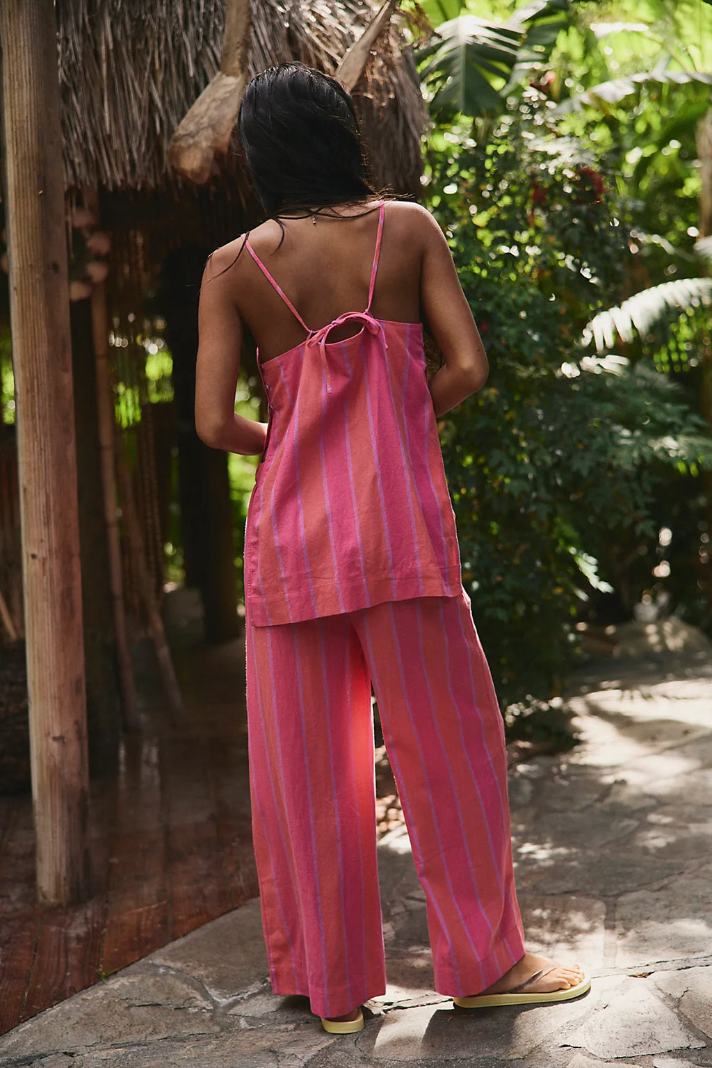Sightseer Linen Striped Pant Set
