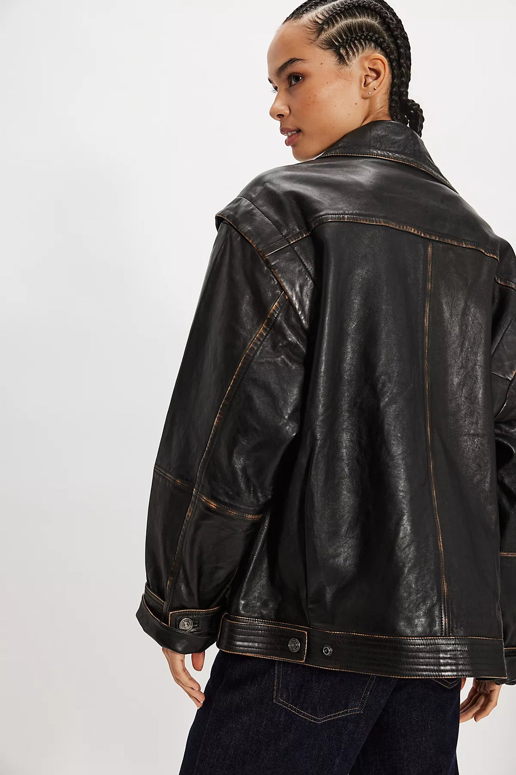 We The Free Parker Leather Jacket