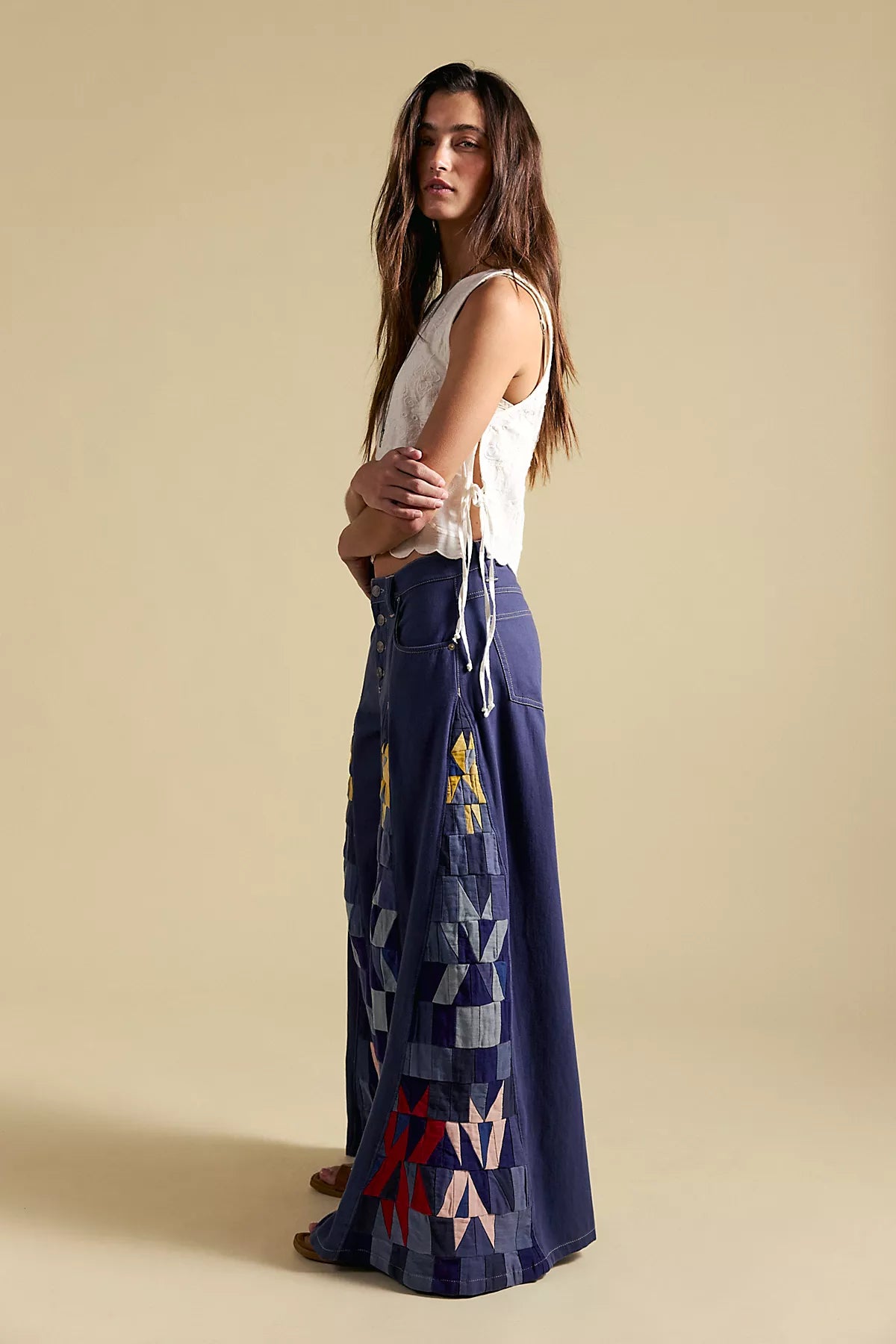 We The Free Kaleidoscope Wide Leg Jeans